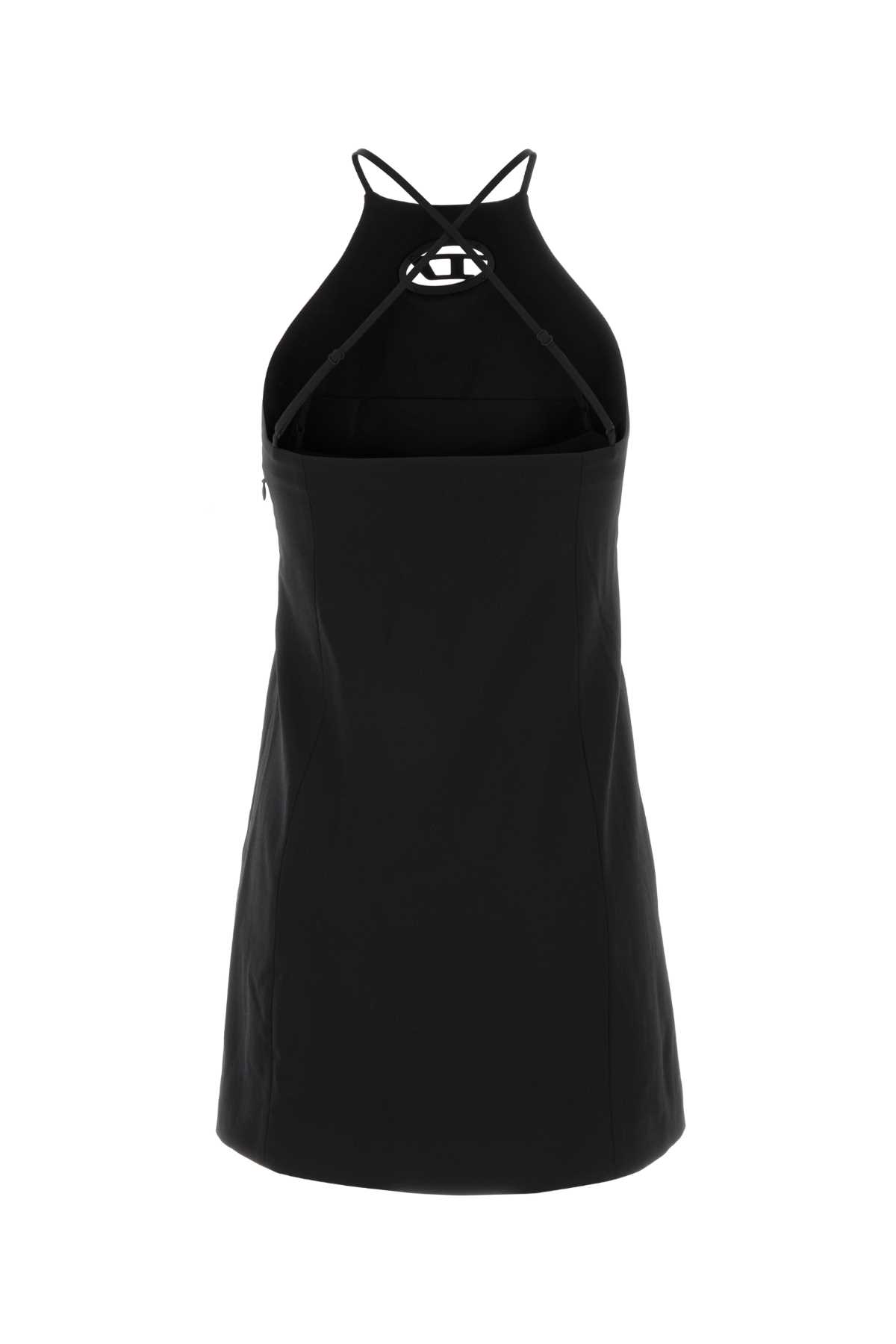 Black stretch twill mini dress A200990PHAL9XX (Diesel / ワンピース・ドレス・オールインワン ) | Diesel (ディーゼル)(1)