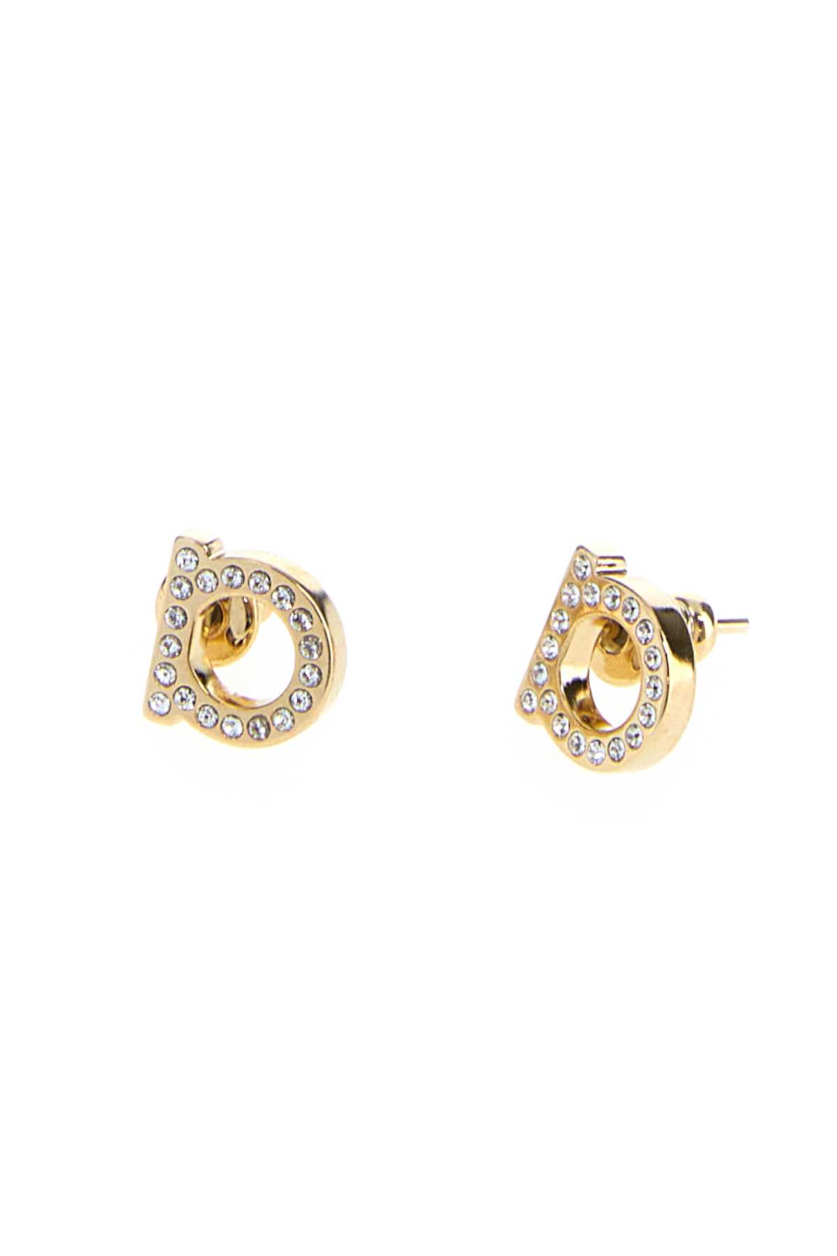 Embellished metal Gancini earrings 760123696576CRYSTALORO (FERRAGAMO / ピアス・イヤリング ) | FERRAGAMO (フェラガモ)(1)