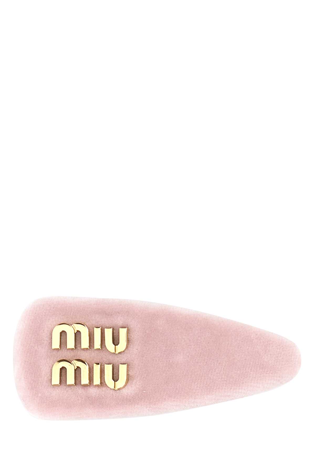 Pink velvet hair clip 5IF092068F0E18 (MIU MIU / ヘッドアクセサリー ) | MIU MIU (ミュウミュウ)