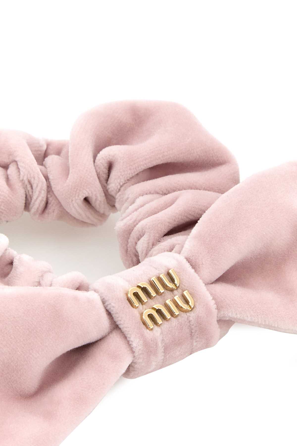 Pink velvet scrunchie 5IF181068F0E18 (MIU MIU / ヘッドアクセサリー ) | MIU MIU (ミュウミュウ)(1)