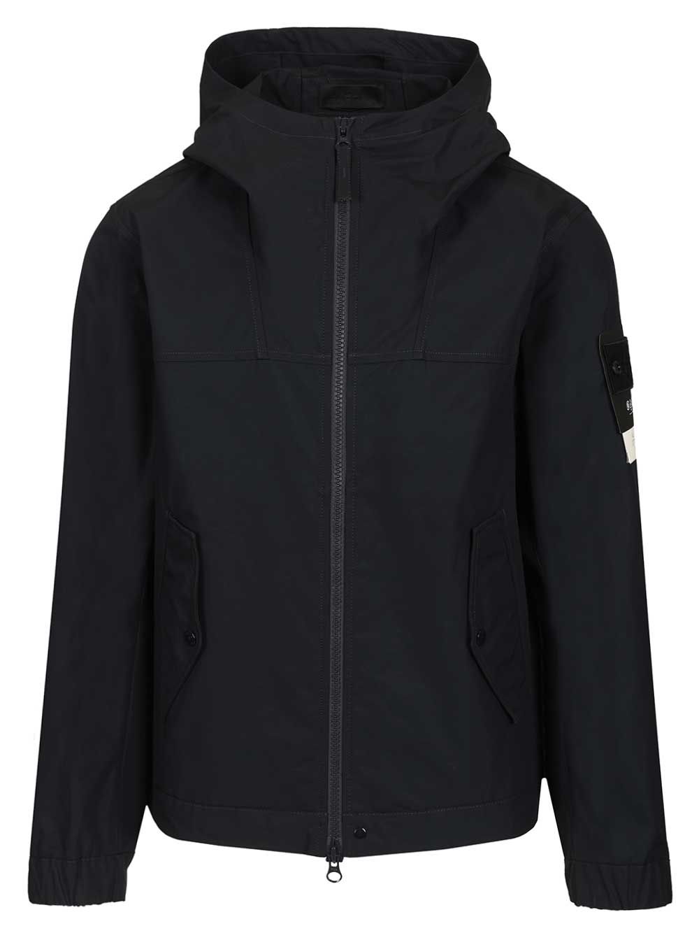Hooded jacket in stretch organic cotton twill 4100037S0F01V0020 (STONE ISLAND / カジュアルジャケット ) | STONE ISLAND (ストーンアイランド)