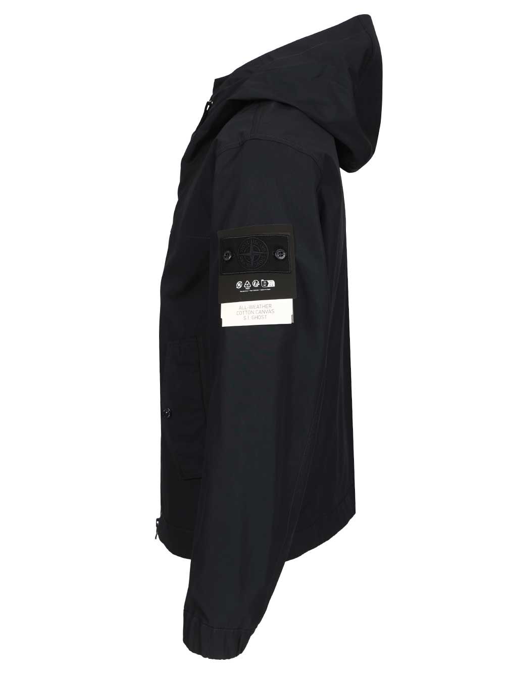Hooded jacket in stretch organic cotton twill 4100037S0F01V0020 (STONE ISLAND / カジュアルジャケット ) | STONE ISLAND (ストーンアイランド)(2)