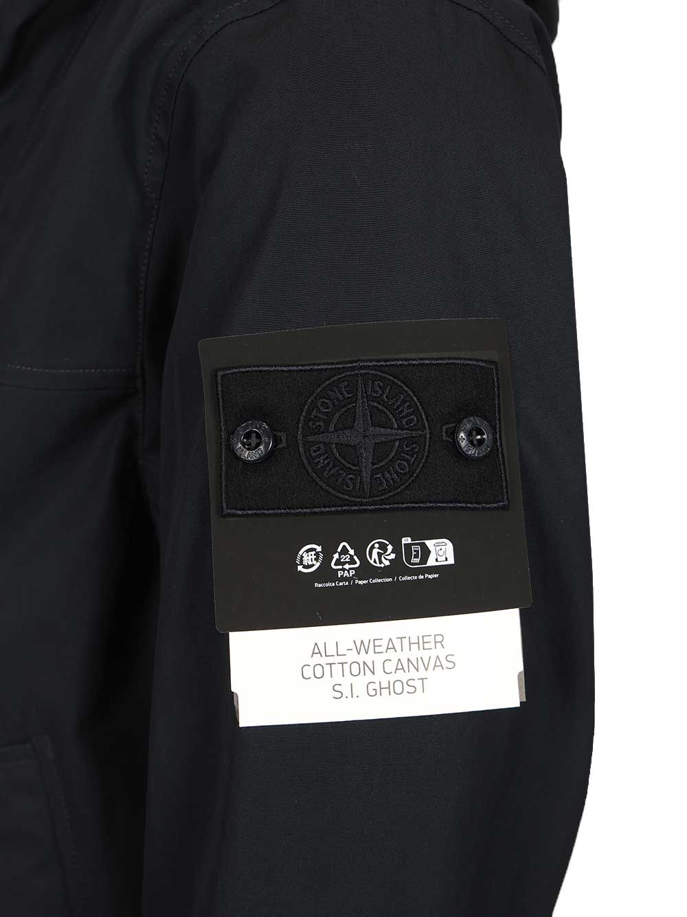 Hooded jacket in stretch organic cotton twill 4100037S0F01V0020 (STONE ISLAND / カジュアルジャケット ) | STONE ISLAND (ストーンアイランド)(4)