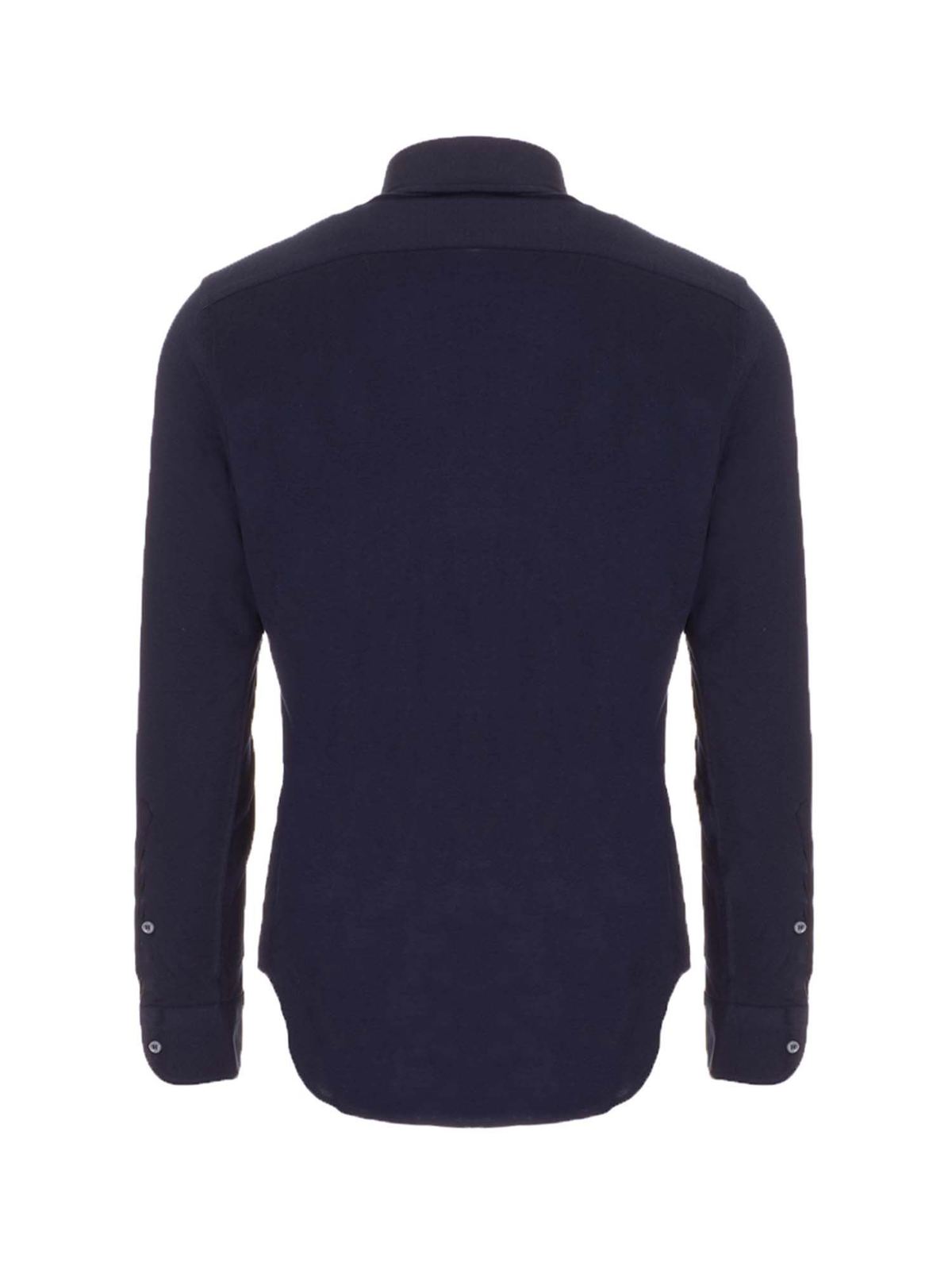 Pure silk shirt in blue FAL6123W000 (Loro Piana / シャツ・ブラウス ) | Loro Piana (ロロピアーナ)(1)