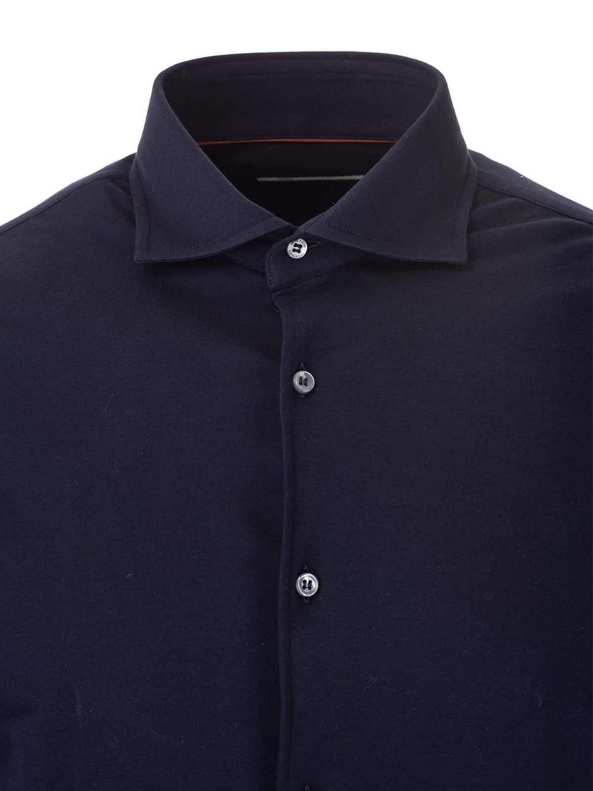 Pure silk shirt in blue FAL6123W000 (Loro Piana / シャツ・ブラウス ) | Loro Piana (ロロピアーナ)(2)