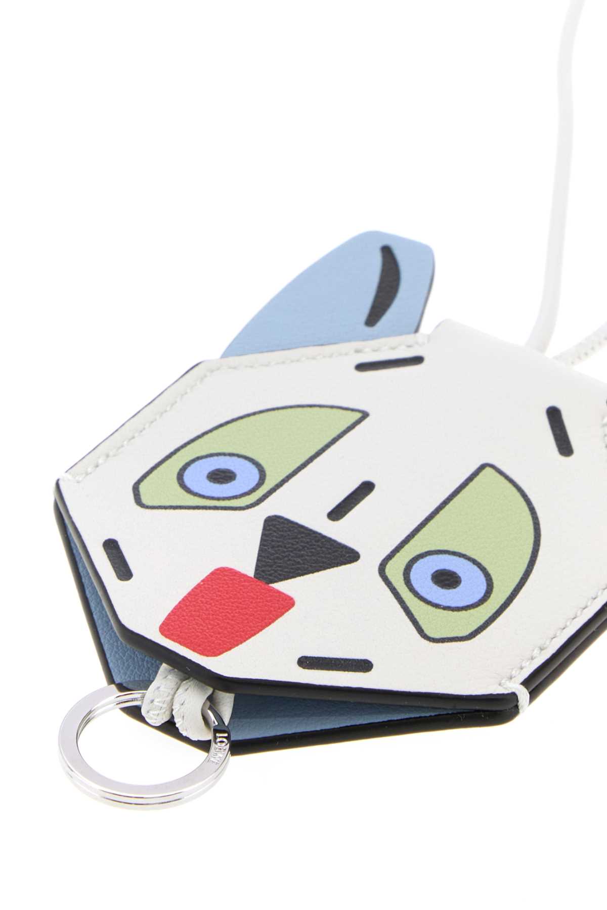 Printed leather Futurist Cat keyring C621232XQNWHITEBLUE (LOEWE / バッグアクセサリー ) | LOEWE (ロエベ)(2)