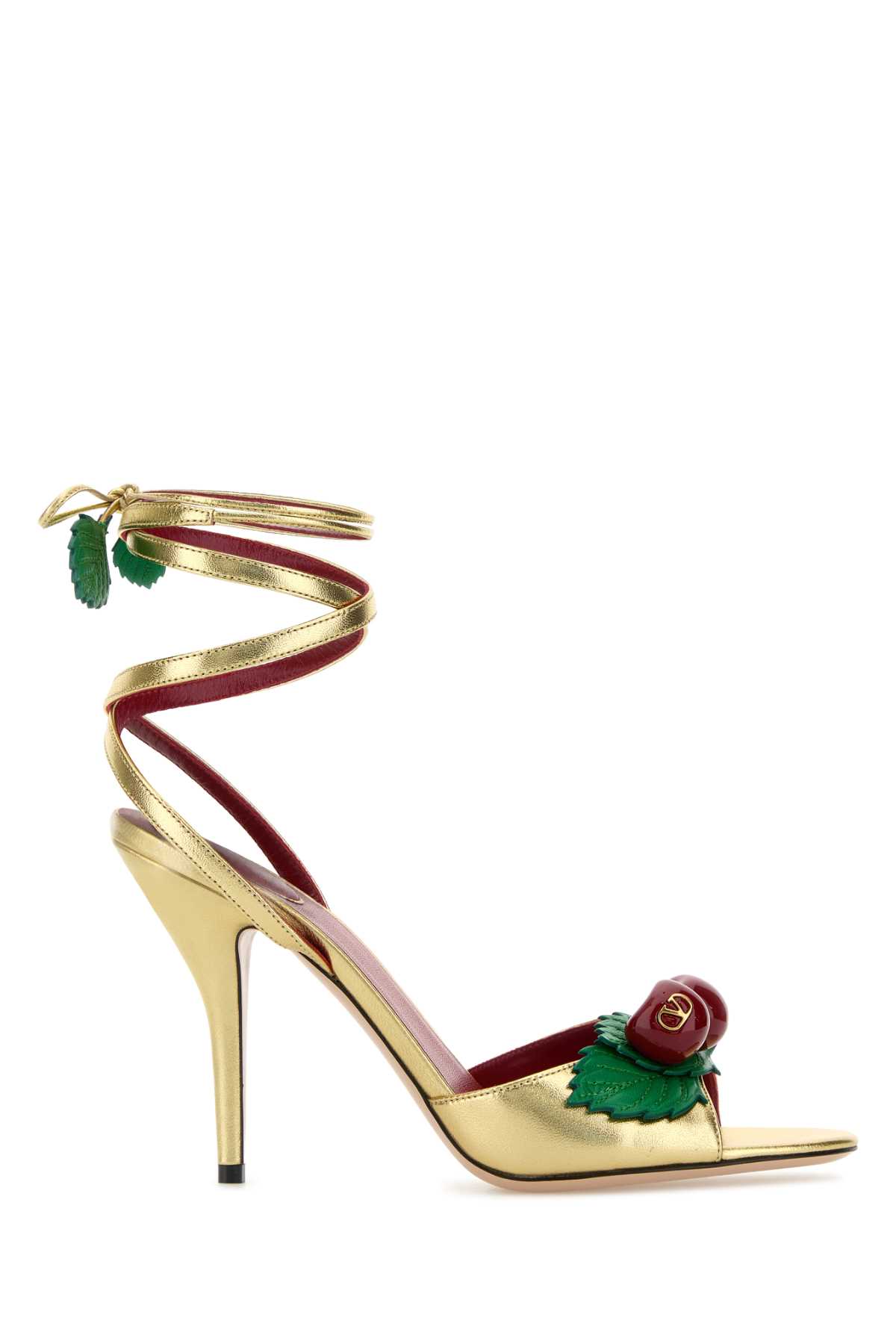 Gold leather Cherryfic sandals 8W2S0NY2ITE9PZ (Valentino Garavani / サンダル ) | Valentino Garavani (ヴァレンティノ)