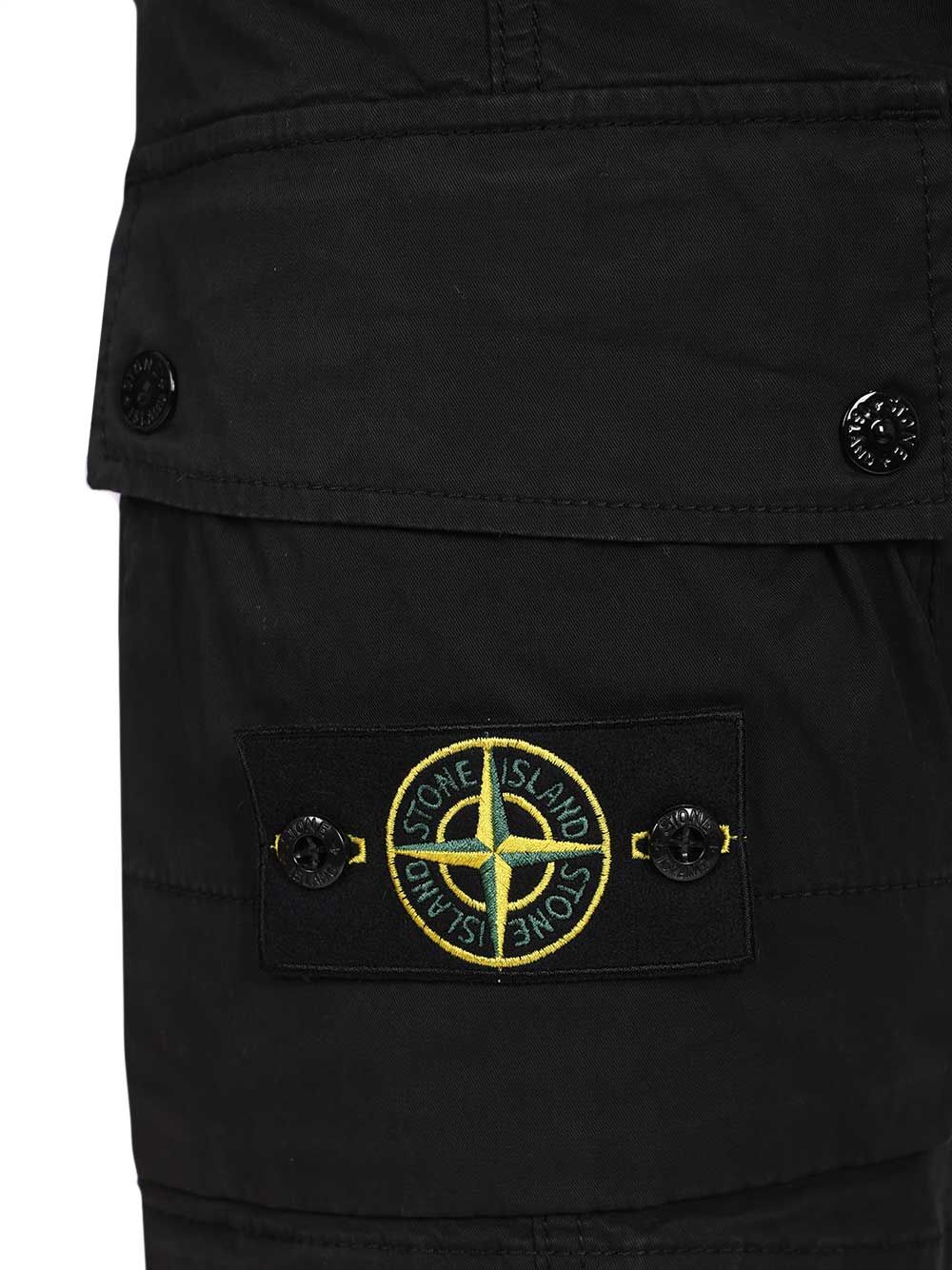 Cargo Bermuda shorts in stretch organic cotton twill L100019S0A10V0029 (STONE ISLAND / ショートパンツ ) | STONE ISLAND (ストーンアイランド)(4)