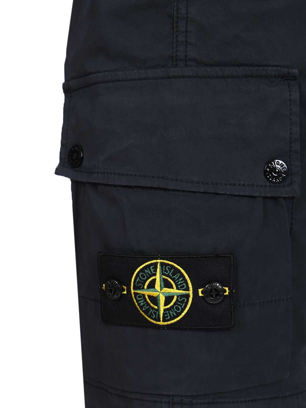 Cargo Bermuda shorts in stretch organic cotton twill L100019S0A10V0020 (STONE ISLAND / ショートパンツ ) | STONE ISLAND (ストーンアイランド)(4)