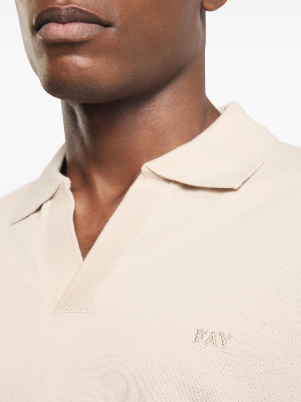 Fay T-shirts and Polos Ivory NPMB252141STDWC002 (Fay / ポロシャツ ) | Fay (フェイ)(1)