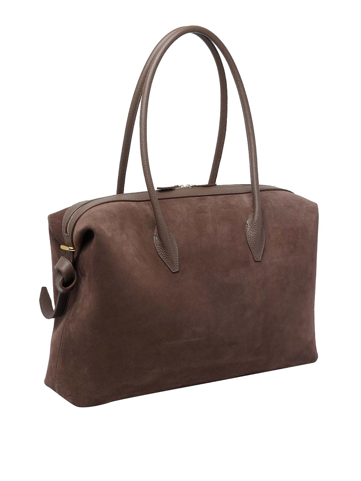 Brown Large Brioche Shoulder Bag LARGEBRIOCHEDUFFLESUEDES026 (YUZEFI / ハンドバッグ・ショルダーバッグ ) | YUZEFI (ユゼフィ)(1)