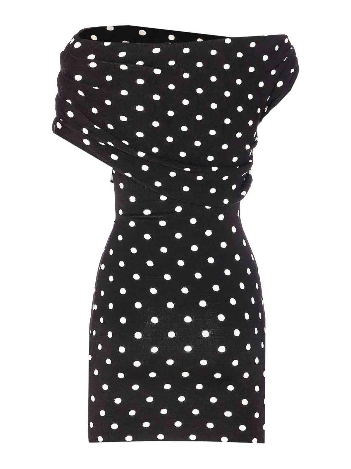 Polka Dot Mini Dress 108SABLACKWHITE (self-portrait / ワンピース・ドレス・オールインワン ) | self-portrait (セルフ・ポートレイト)(1)