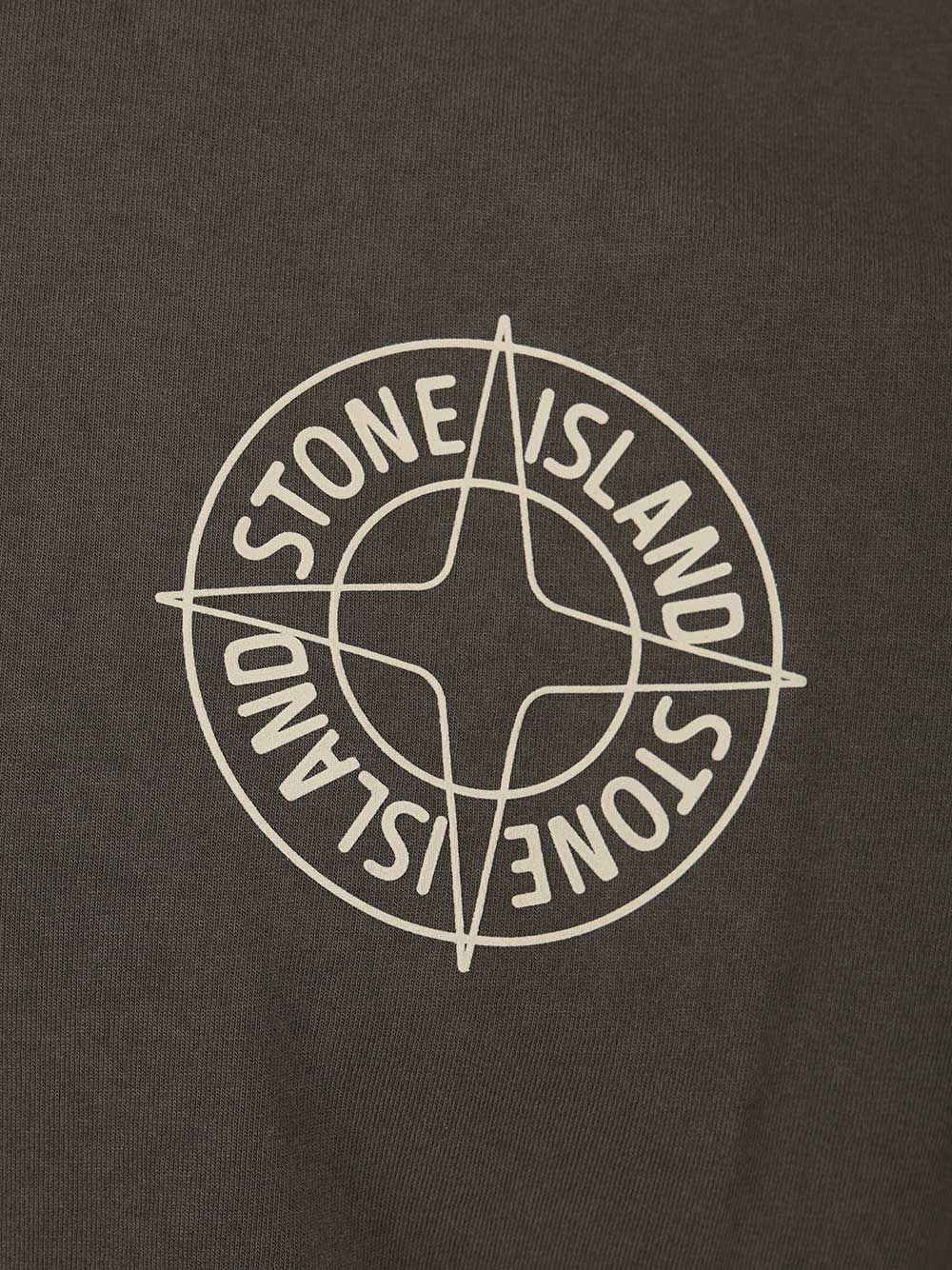 T-shirt with 'Outline Compass' print 2100001S0284V0065 (STONE ISLAND / Tシャツ・カットソー ) | STONE ISLAND (ストーンアイランド)(2)