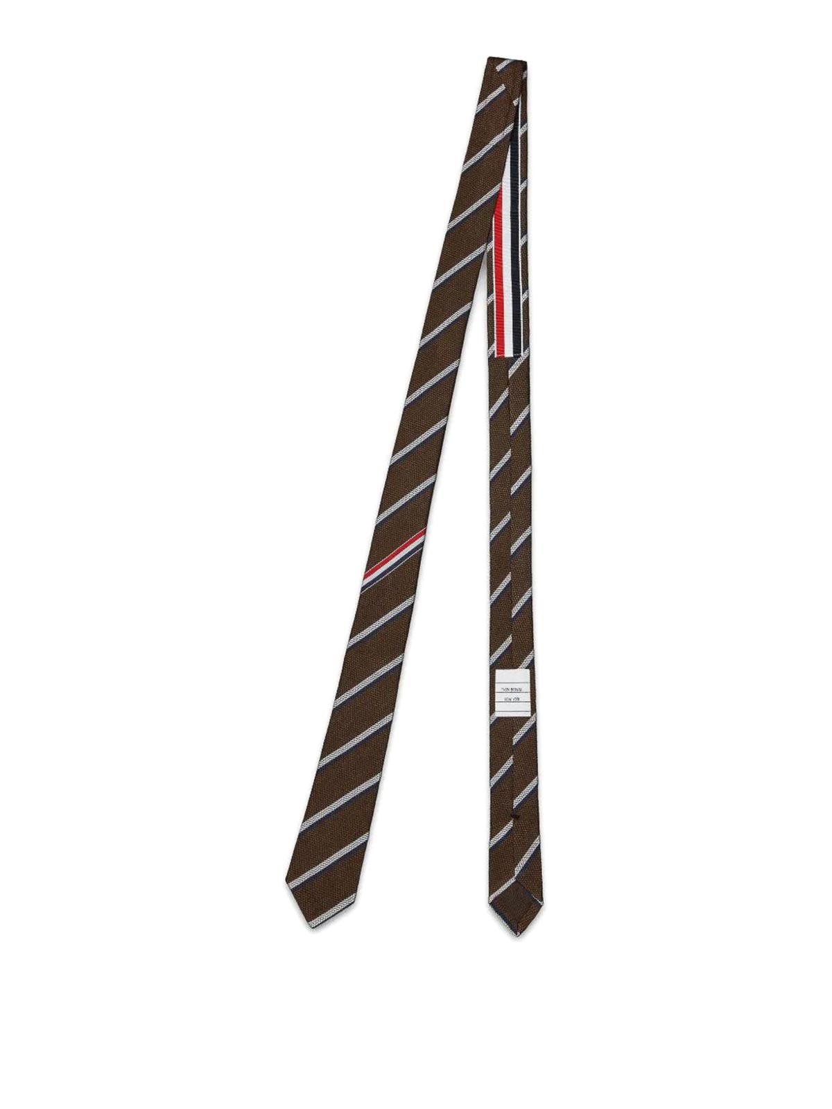 Classic Tie In Shadow Stripe Pique Weave MNL001AF0990210 (Thom Browne / ネクタイ ) | Thom Browne (トム・ブラウン)