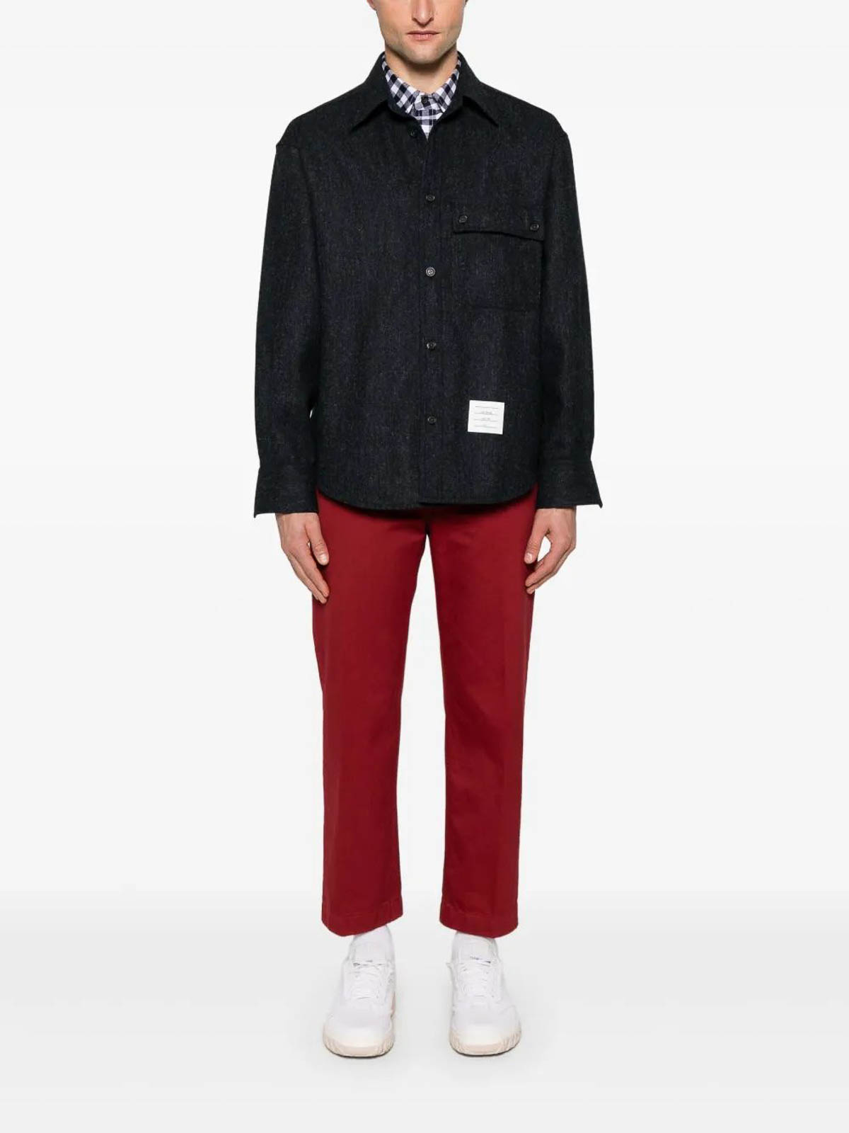 Oversized Pc Shirt W/ Double Needle MWL420A05385415 (Thom Browne / シャツ・ブラウス ) | Thom Browne (トム・ブラウン)(4)