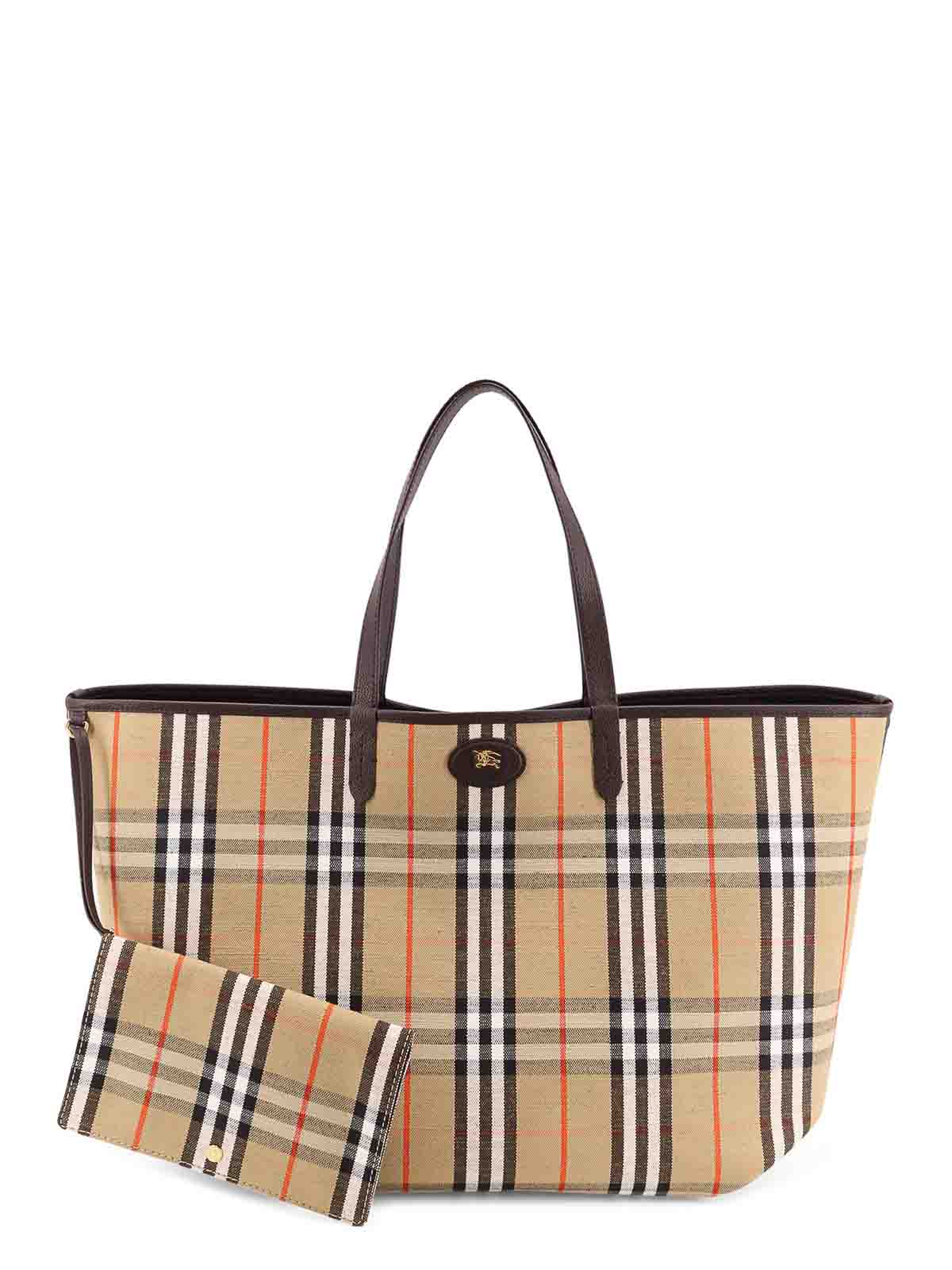 Reversible Shopping Bag With Check Pattern 8120718 (Burberry / トートバッグ ) | Burberry (バーバリー)(3)