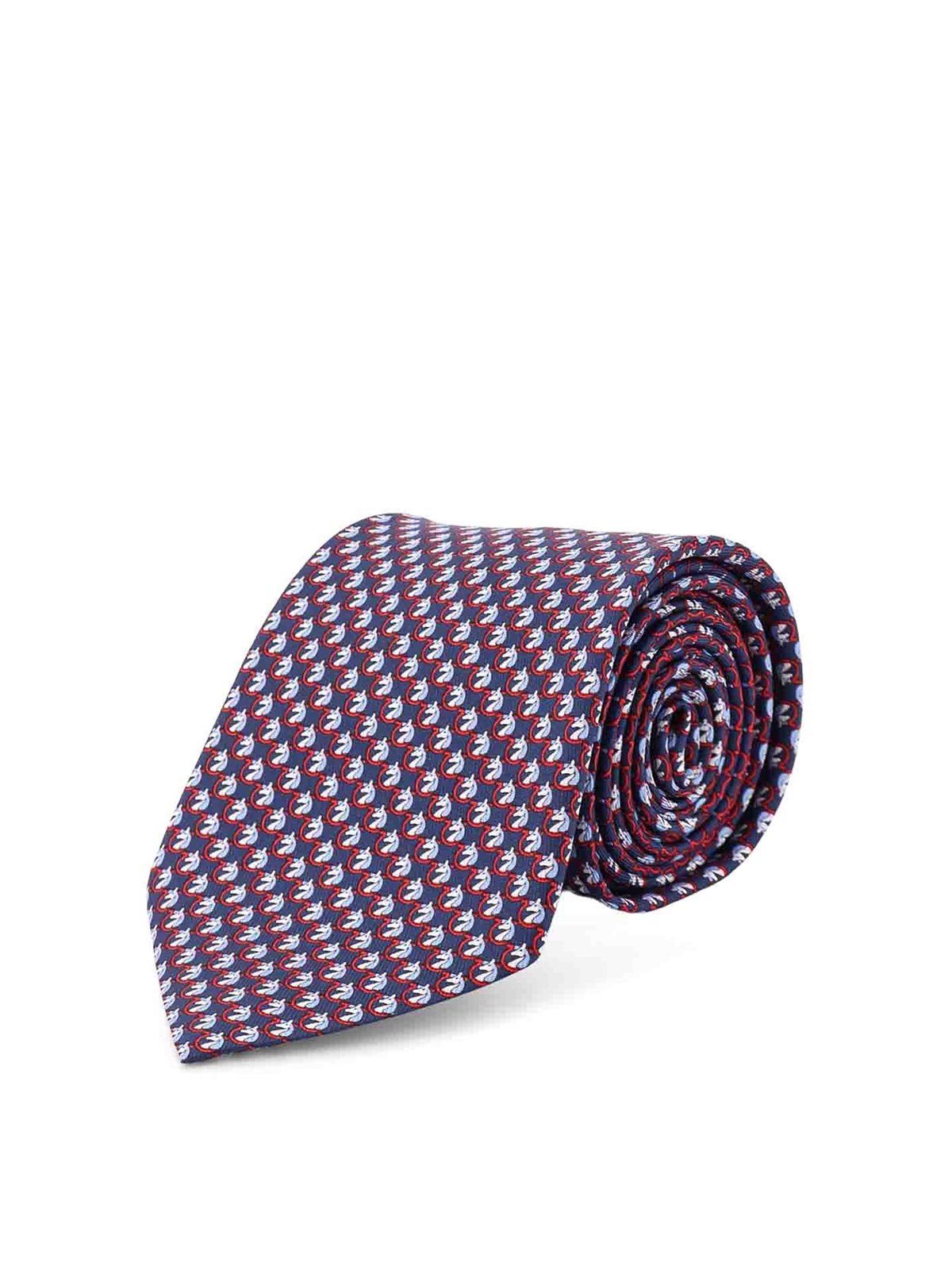 Brio Silk Tie 351365789663BLUSCURO (FERRAGAMO / ネクタイ ) | FERRAGAMO (フェラガモ)
