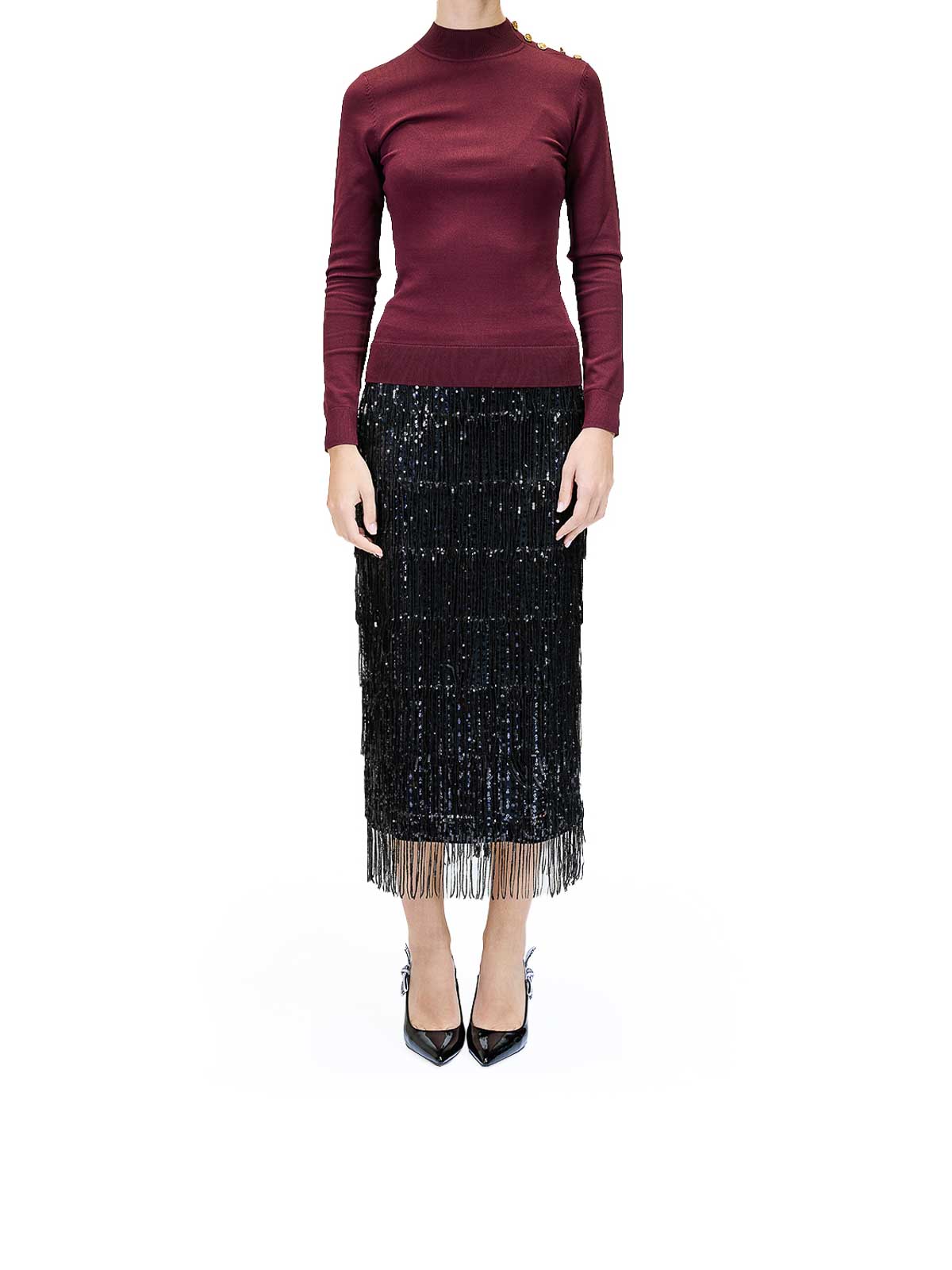 Button Detail Mock Neck Knit A4W18038548 (KARL LAGERFELD / ニット・セーター・カーディガン ) | KARL LAGERFELD (カール・ラガーフェルド)(1)