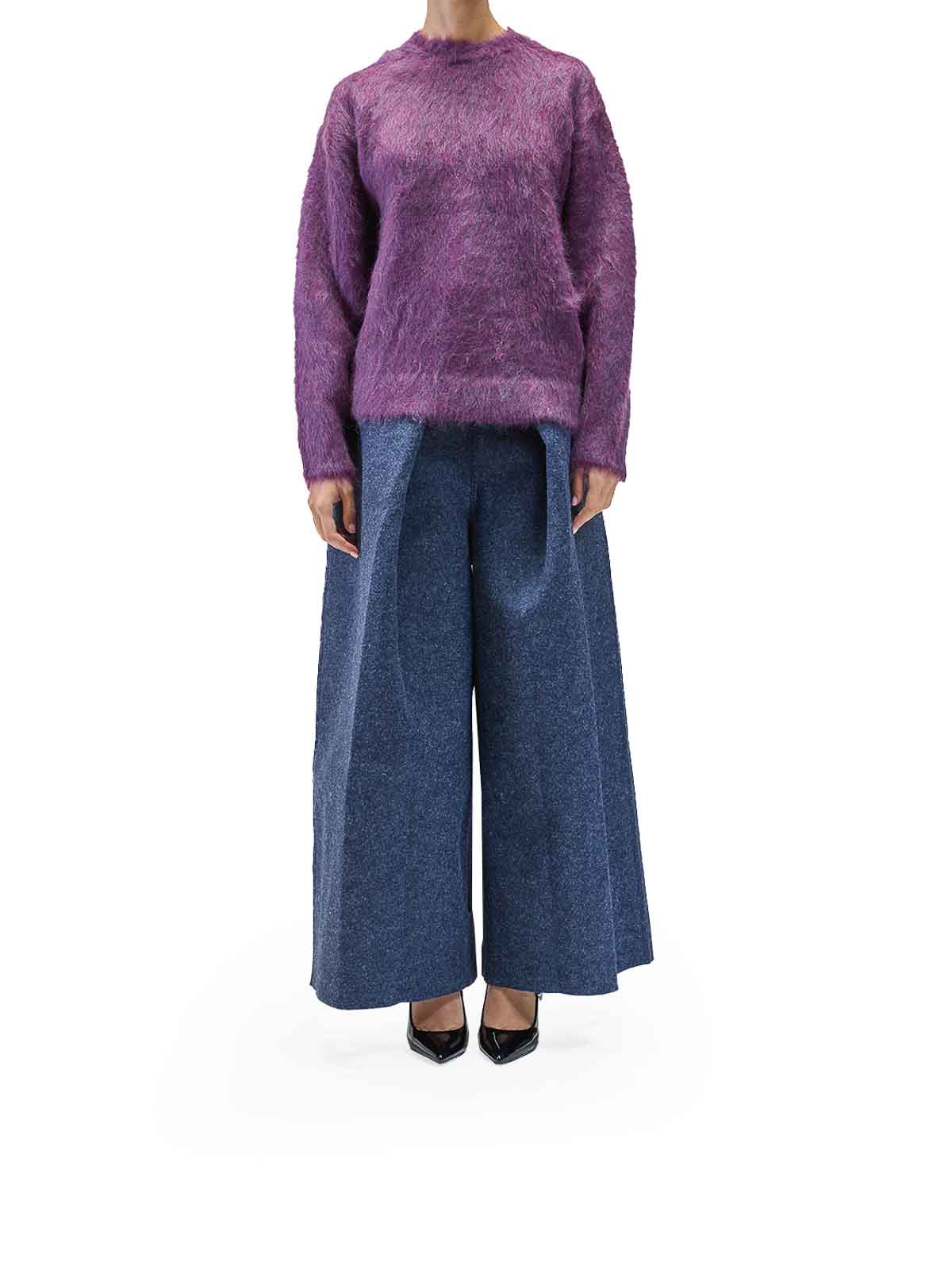 Hairy Knit Round Neck Sweater RTWXKNW0330035 (SUNNEI / ニット・セーター・カーディガン ) | SUNNEI (スンネイ)(1)