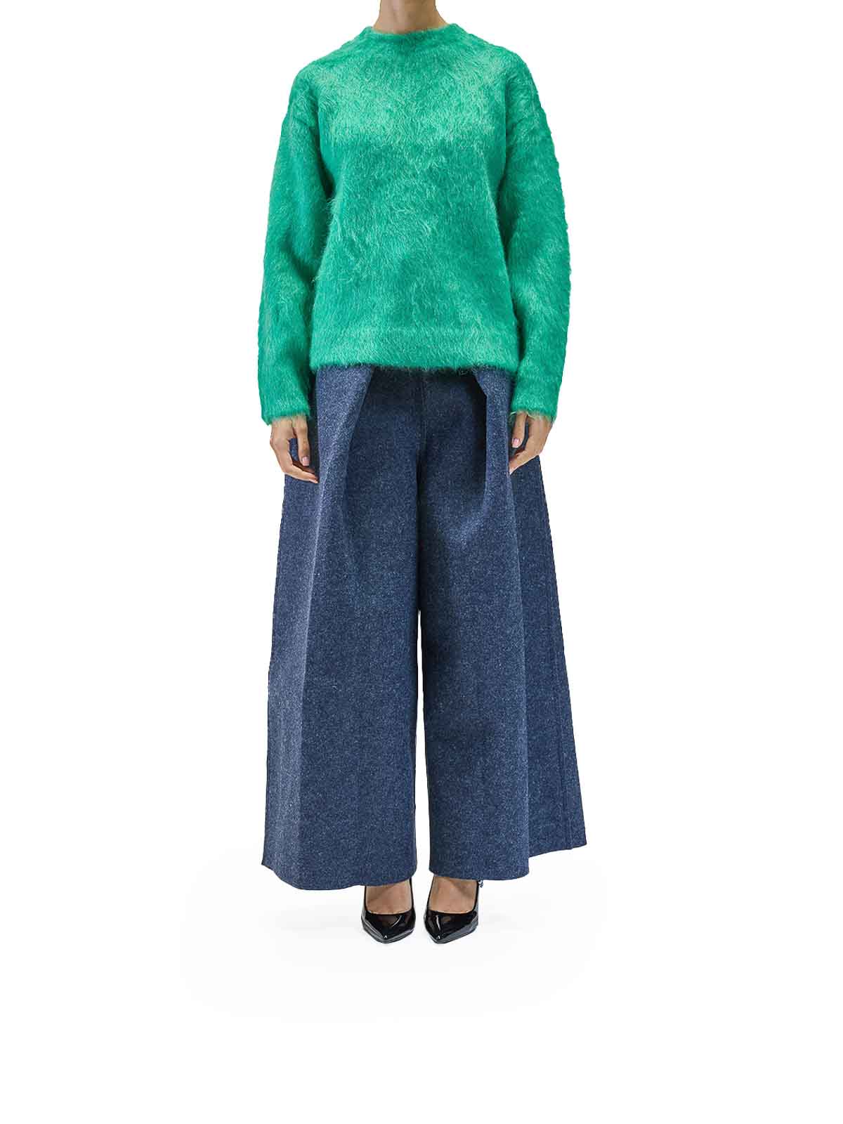 Hairy Knit Round Neck Sweater RTWXKNW0337319 (SUNNEI / ニット・セーター・カーディガン ) | SUNNEI (スンネイ)(1)