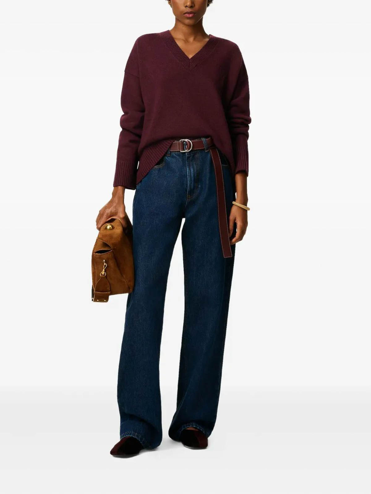 Pull Col V De Coeur UKS820KN0071692 (AMI Paris / ニット・セーター・カーディガン ) | AMI Paris (アミパリス)(1)