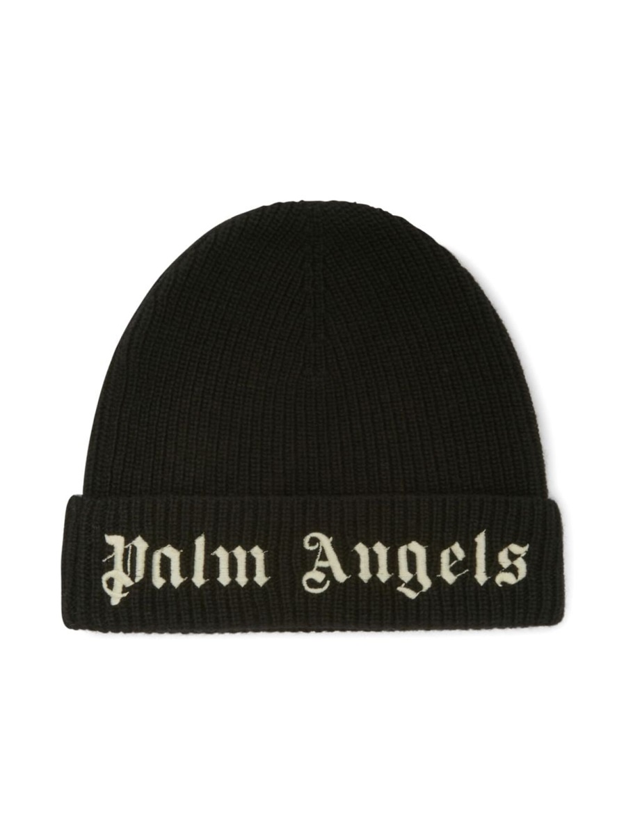 BEANIE WITH LOGO PBLC005KC99KNI0011001 (Palm Angels / 帽子 ) | Palm Angels (パームエンジェルス)