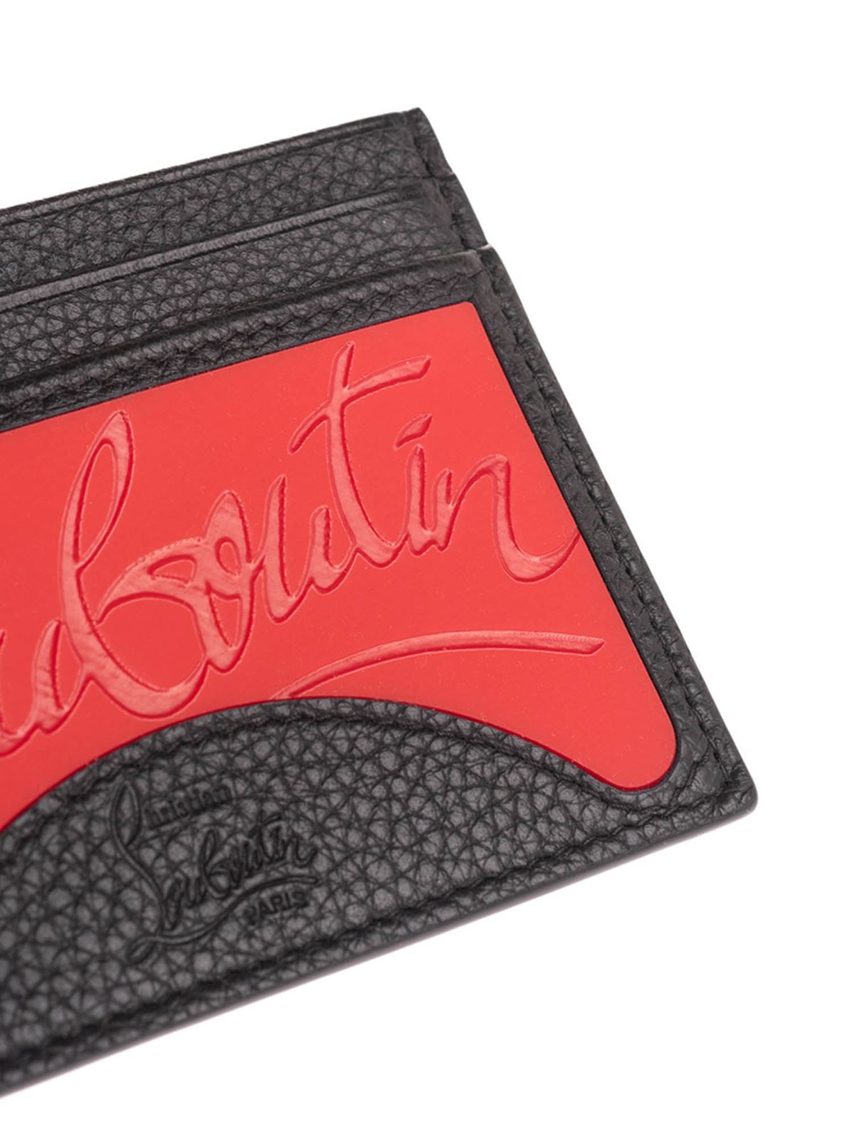 Black and red card holder with logo 1205015H734 (Christian Louboutin / 財布・カードケース ) | Christian Louboutin (クリスチャン ルブタン)(3)