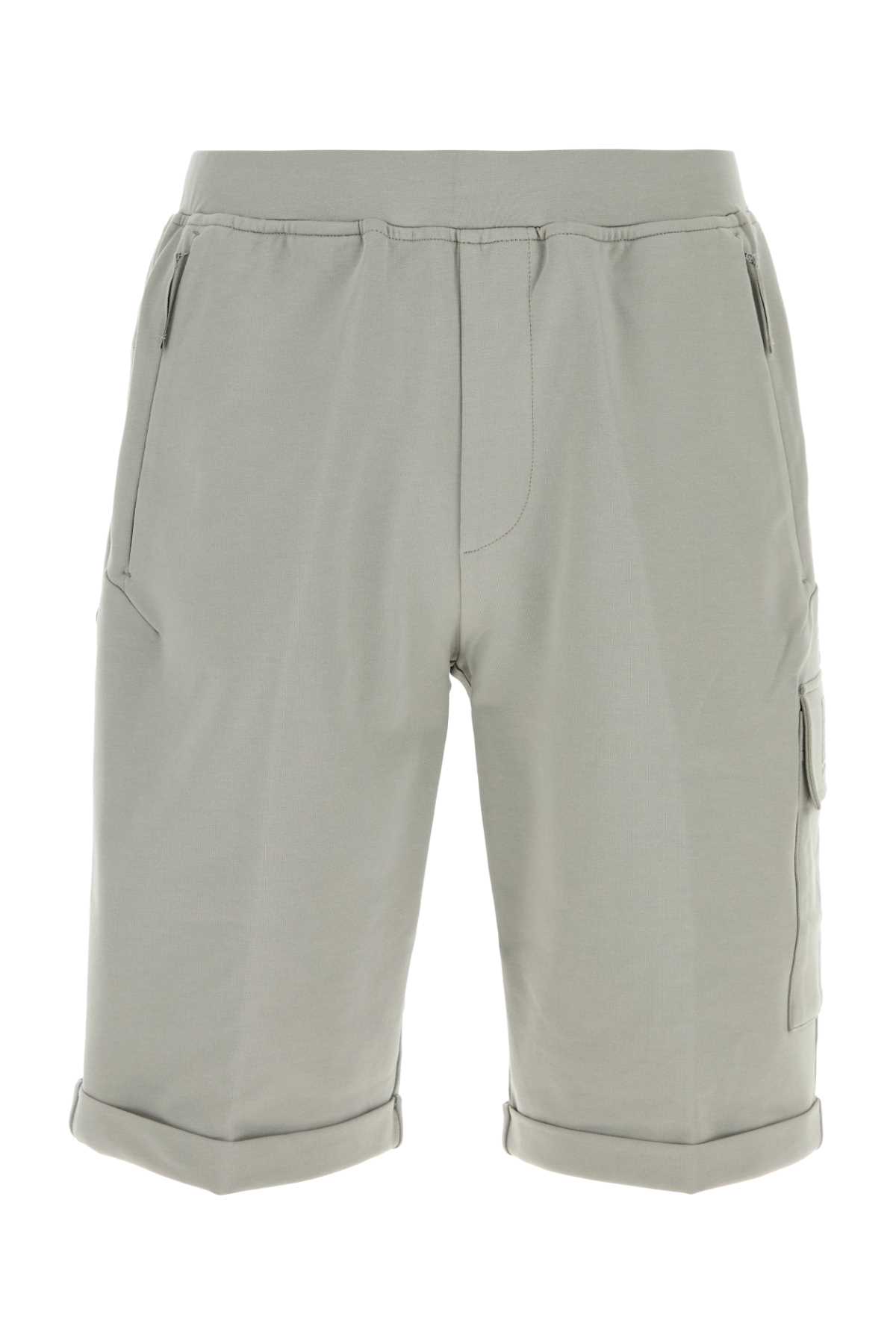 Grey stretch cotto bermuda shorts 20CLSB012A006452W936 (C.P. Company / ショートパンツ ) | C.P. Company (シーピーカンパニー)