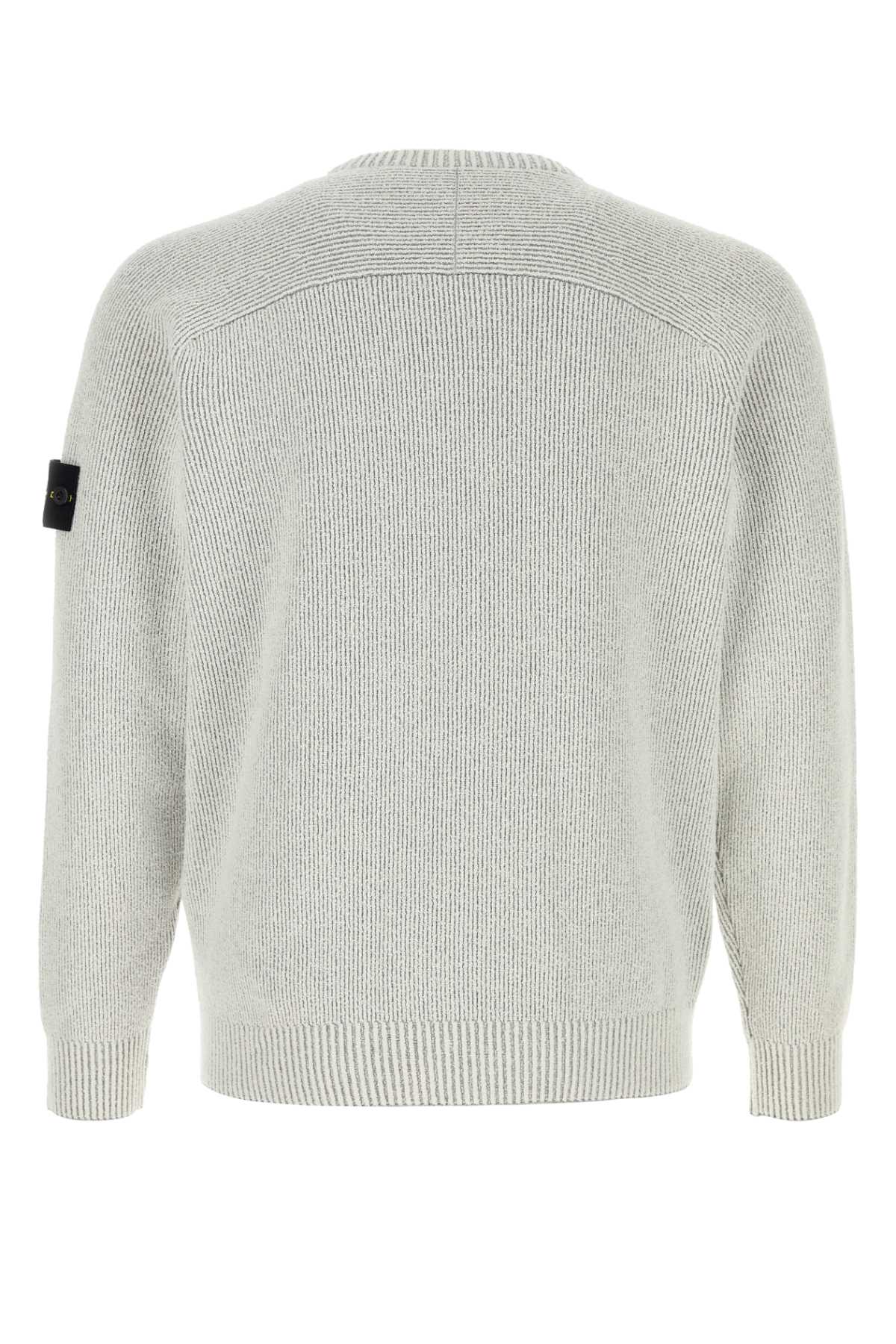 Light grey cotton blend sweater L1S155100033S0N12V0M61 (STONE ISLAND / ニット・セーター・カーディガン ) | STONE ISLAND (ストーンアイランド)(1)