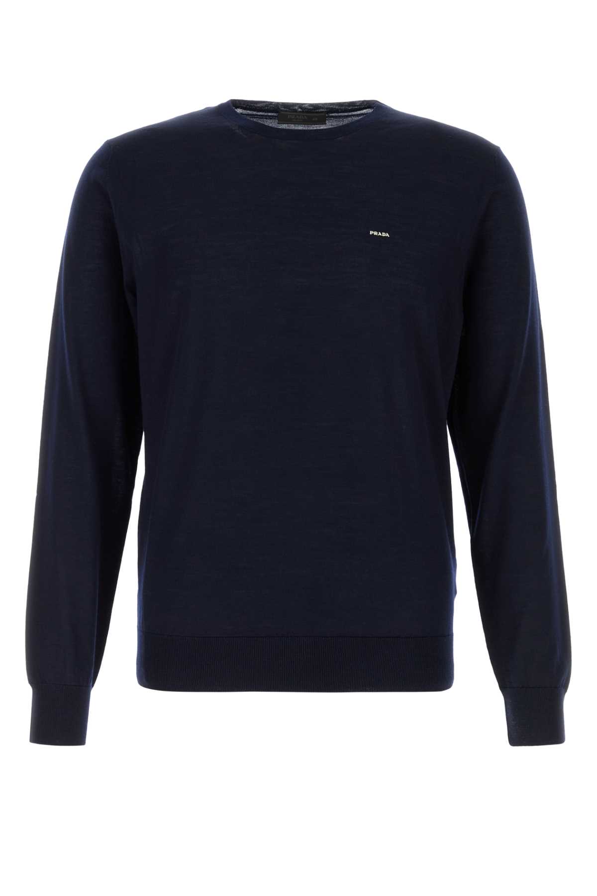 Midnight blue wool sweater UMF146SOOO18DYF0008 (Prada / ニット・セーター・カーディガン ) | Prada (プラダ)