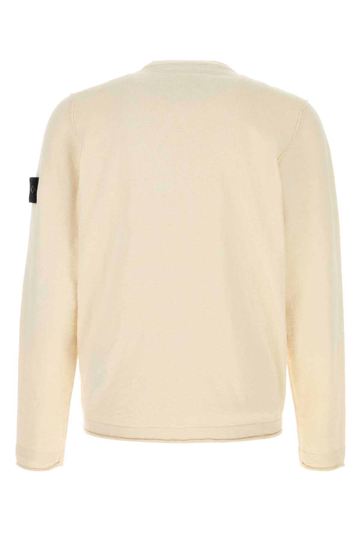 Cream cotton blend sweater L1S155100052S00B0V0093 (STONE ISLAND / ニット・セーター・カーディガン ) | STONE ISLAND (ストーンアイランド)(1)