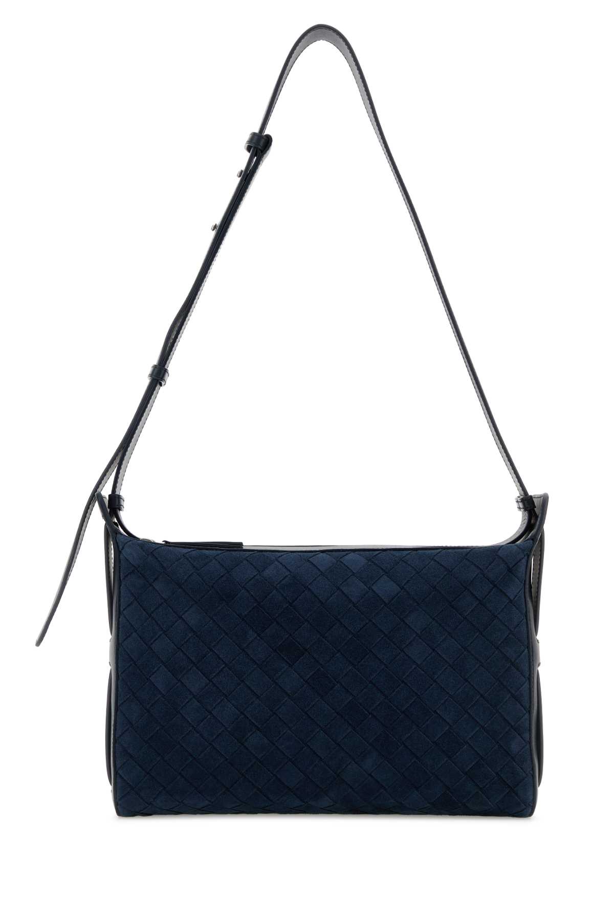 Navy blue suede Tribeca Handle crossbody bag 836016V1QE54035 (Bottega Veneta / ハンドバッグ・ショルダーバッグ ) | Bottega Veneta (ボッテガ・ヴェネタ)