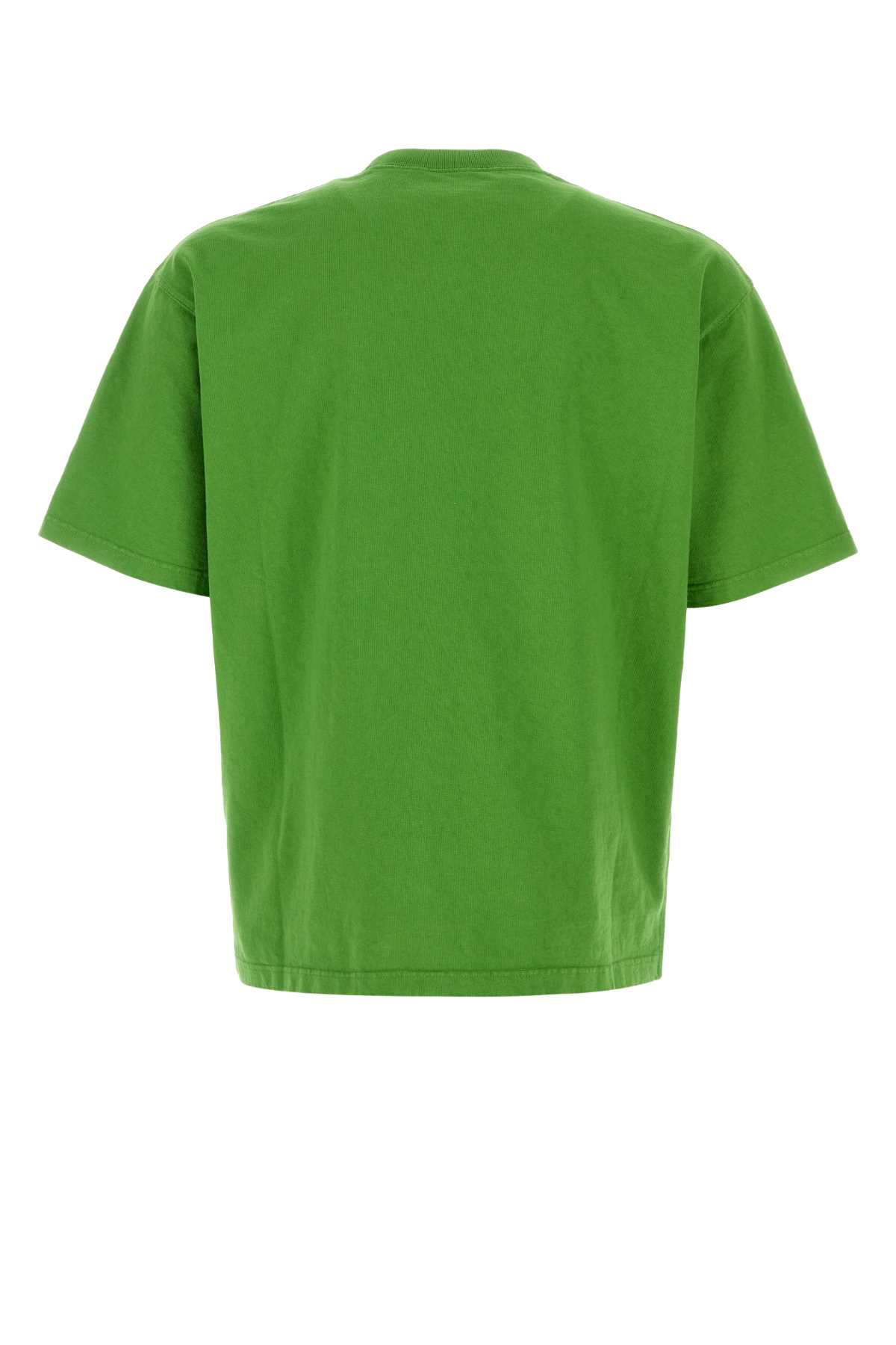 Grass green cotton t-shirt UJN986SOOO187BF0089 (Prada / Tシャツ・カットソー ) | Prada (プラダ)(1)