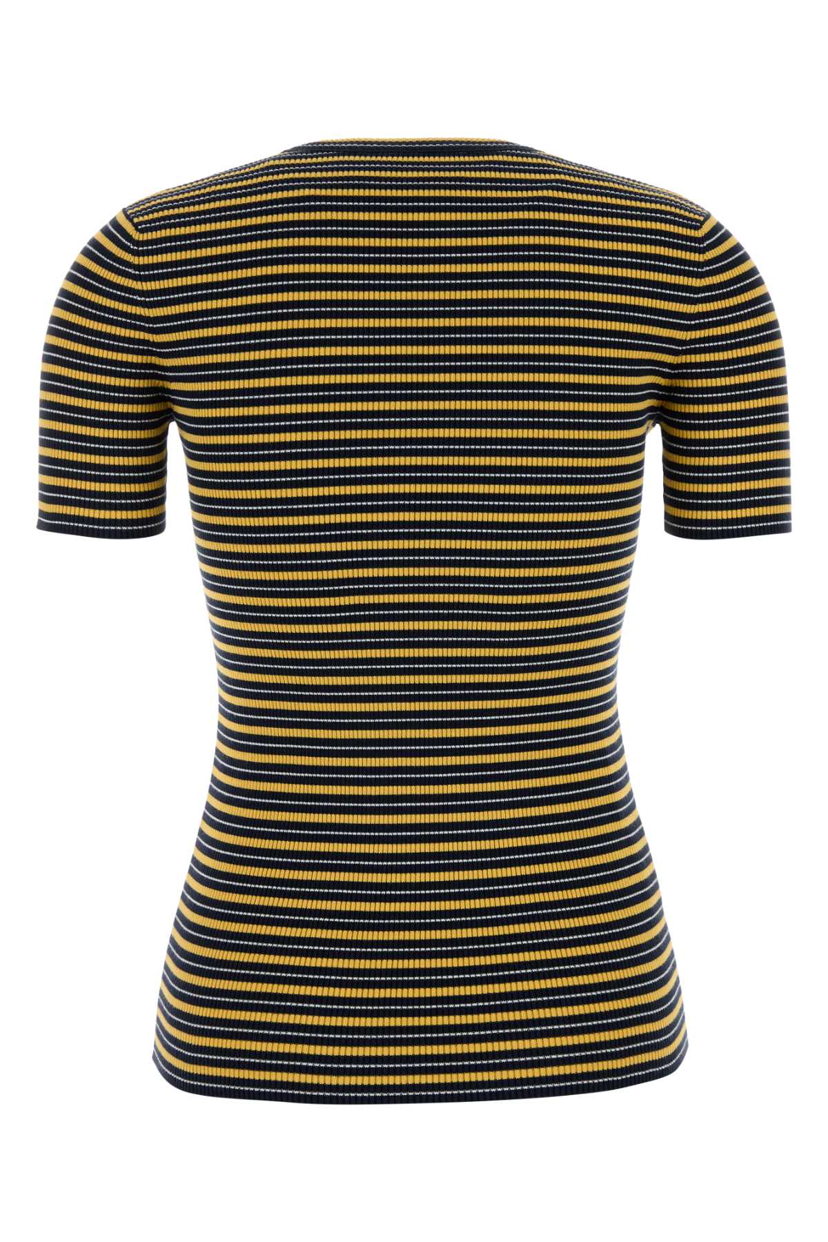 Embroidered stretch cotton t-shirt P24B3FSOOO19CIF0BD7 (Prada / Tシャツ・カットソー ) | Prada (プラダ)(1)