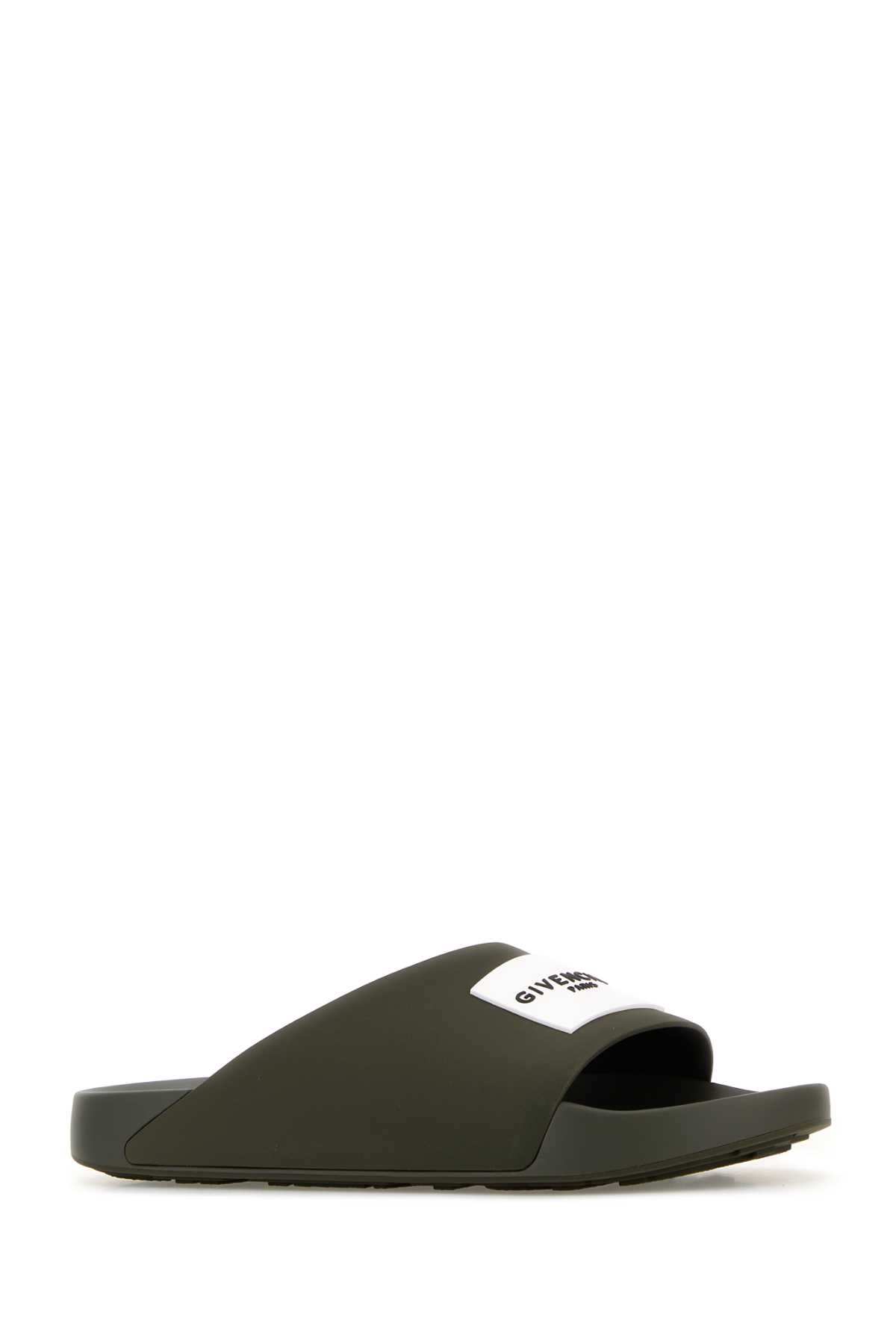 Army green rubber Label slippers BH302MH1XL305 (GIVENCHY / サンダル ) | GIVENCHY (ジバンシィ)(1)
