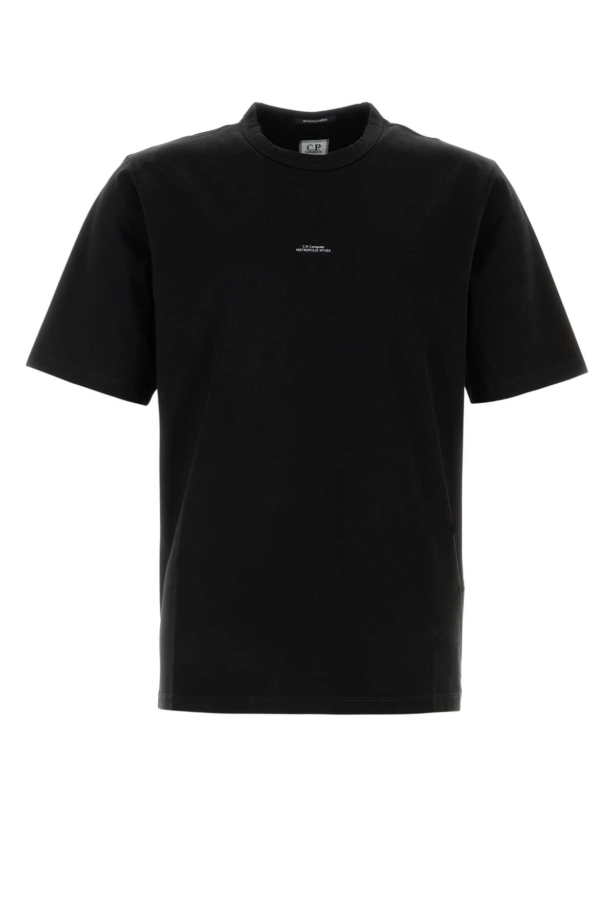 Black cotton t-shirt 20CLTS018A006370W999 (C.P. Company / Tシャツ・カットソー ) | C.P. Company (シーピーカンパニー)