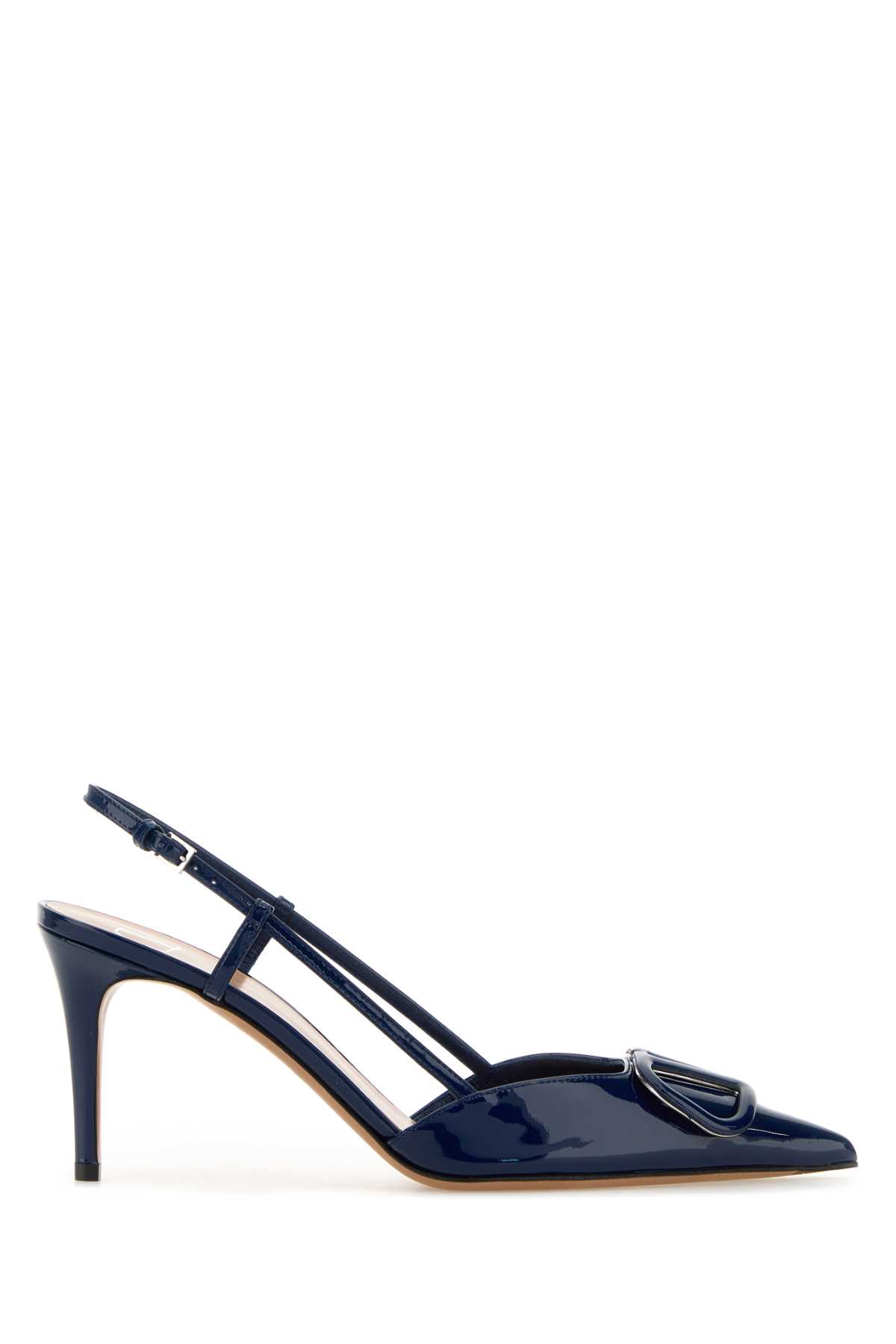 Navy blue leather VLogo Signature pumps 8W2S0R01TMKFI8 (Valentino Garavani / パンプス・ハイヒール ) | Valentino Garavani (ヴァレンティノ)