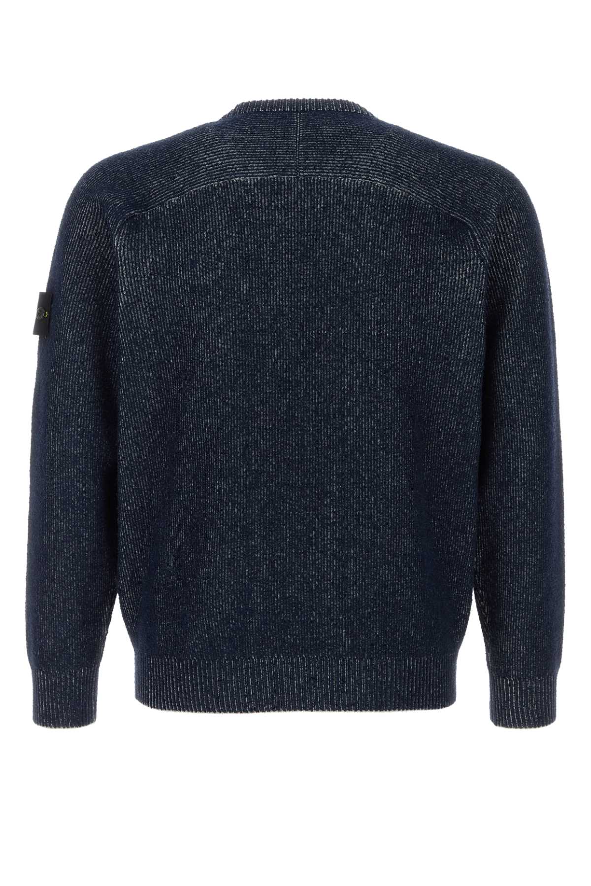 Dark blue cotton blend sweater L1S155100033S0N12V0M20 (STONE ISLAND / ニット・セーター・カーディガン ) | STONE ISLAND (ストーンアイランド)(1)