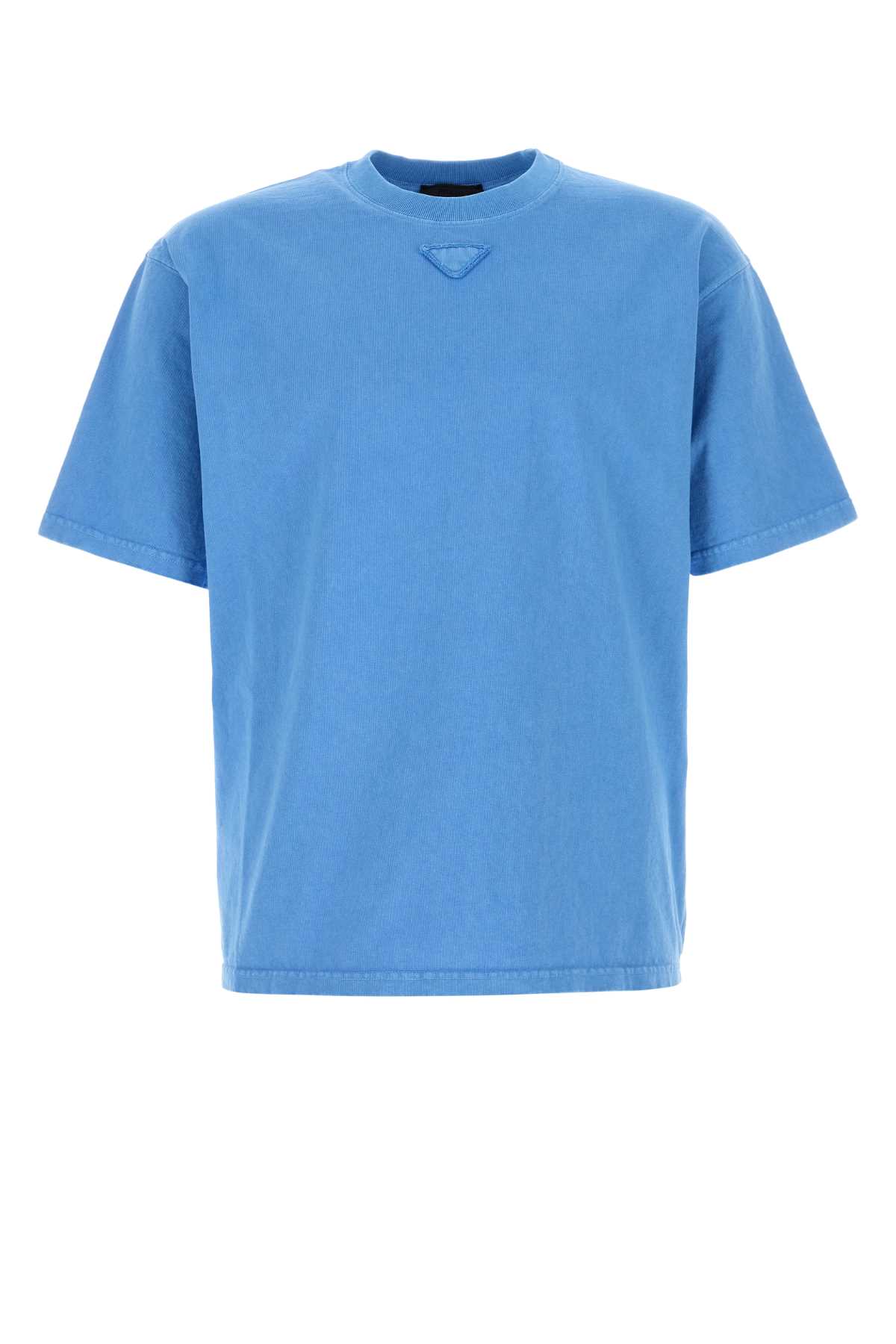 Light blue cotton t-shirt UJN986SOOO187BF0013 (Prada / Tシャツ・カットソー ) | Prada (プラダ)
