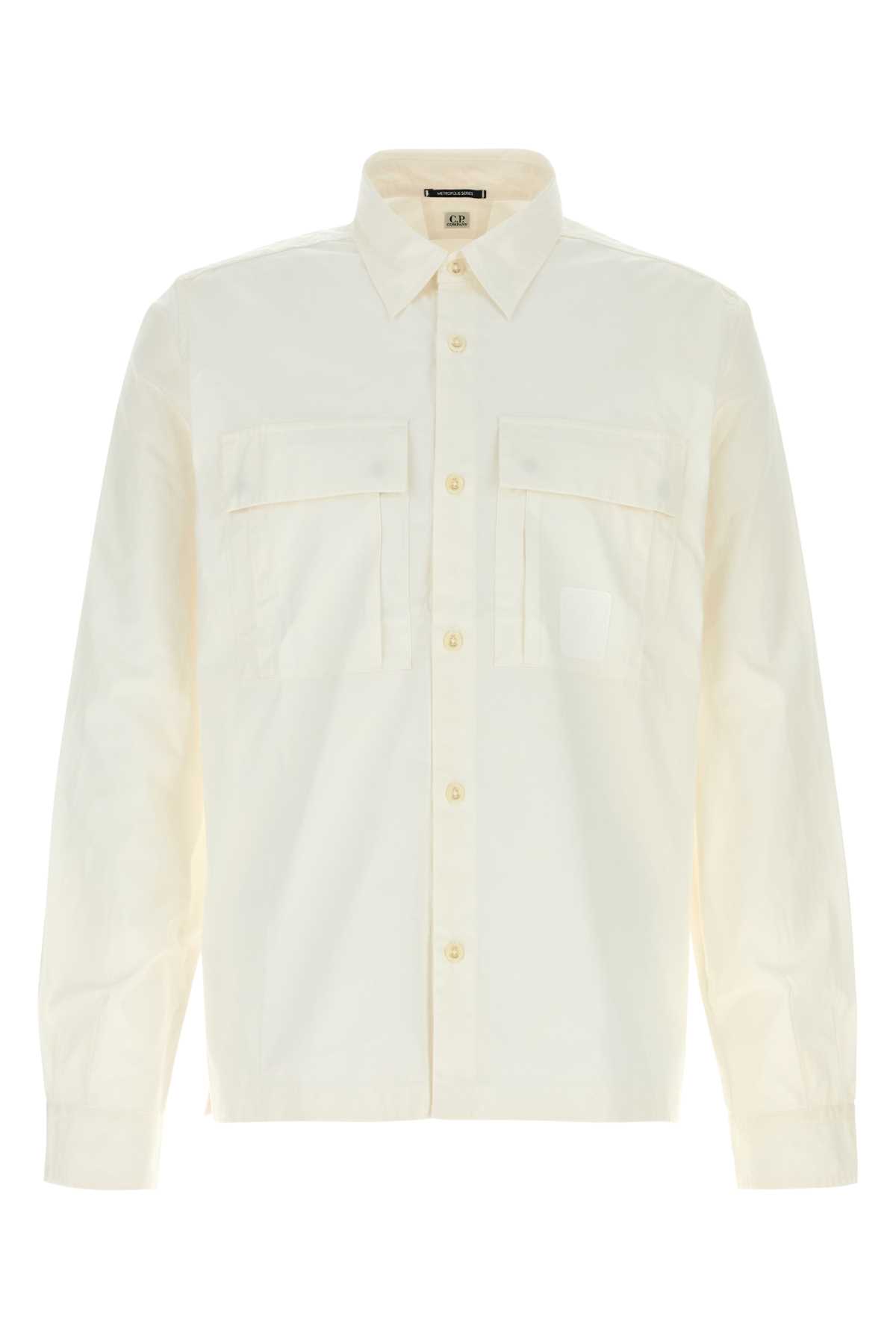 Ivory poplin shirt 20CLSH024A006472A103 (C.P. Company / シャツ・ブラウス ) | C.P. Company (シーピーカンパニー)