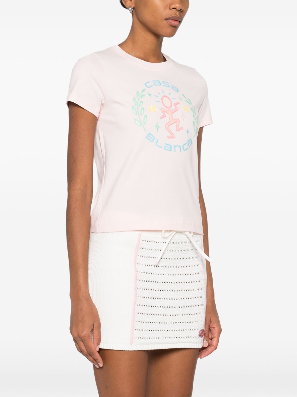 Casablanca T-shirts and Polos Pink WSP26JTS02002 (Casablanca / Tシャツ・カットソー ) | Casablanca (カサブランカ)(4)