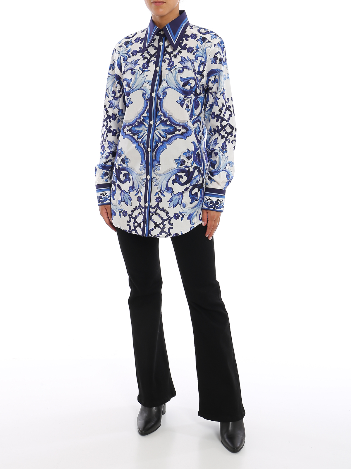 Majolica printed shirt F5J51THH5AWHA3TN (Dolce & Gabbana / シャツ・ブラウス ) | Dolce & Gabbana (ドルチェガッバーナ)(1)