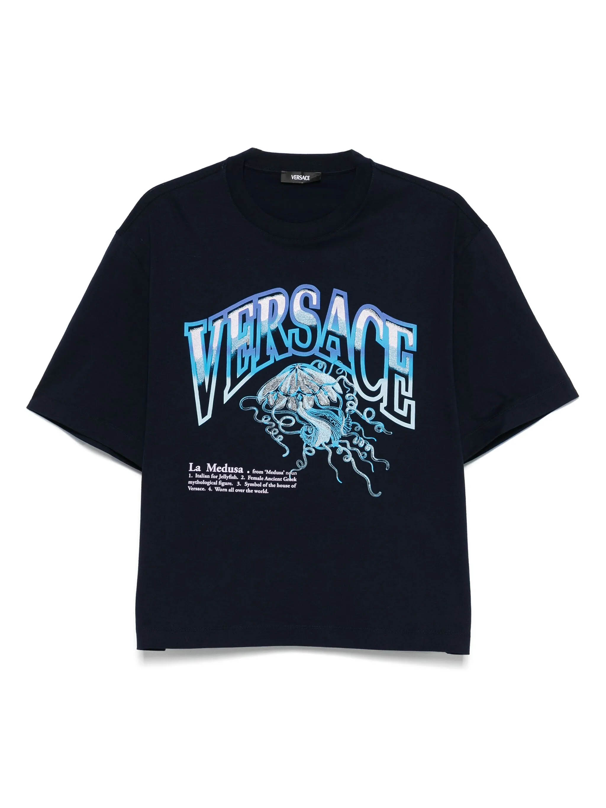 Versace T-shirts and Polos Blue 10157381A150911UI20 (VERSACE / Tシャツ・カットソー ) | VERSACE (ヴェルサーチェ)