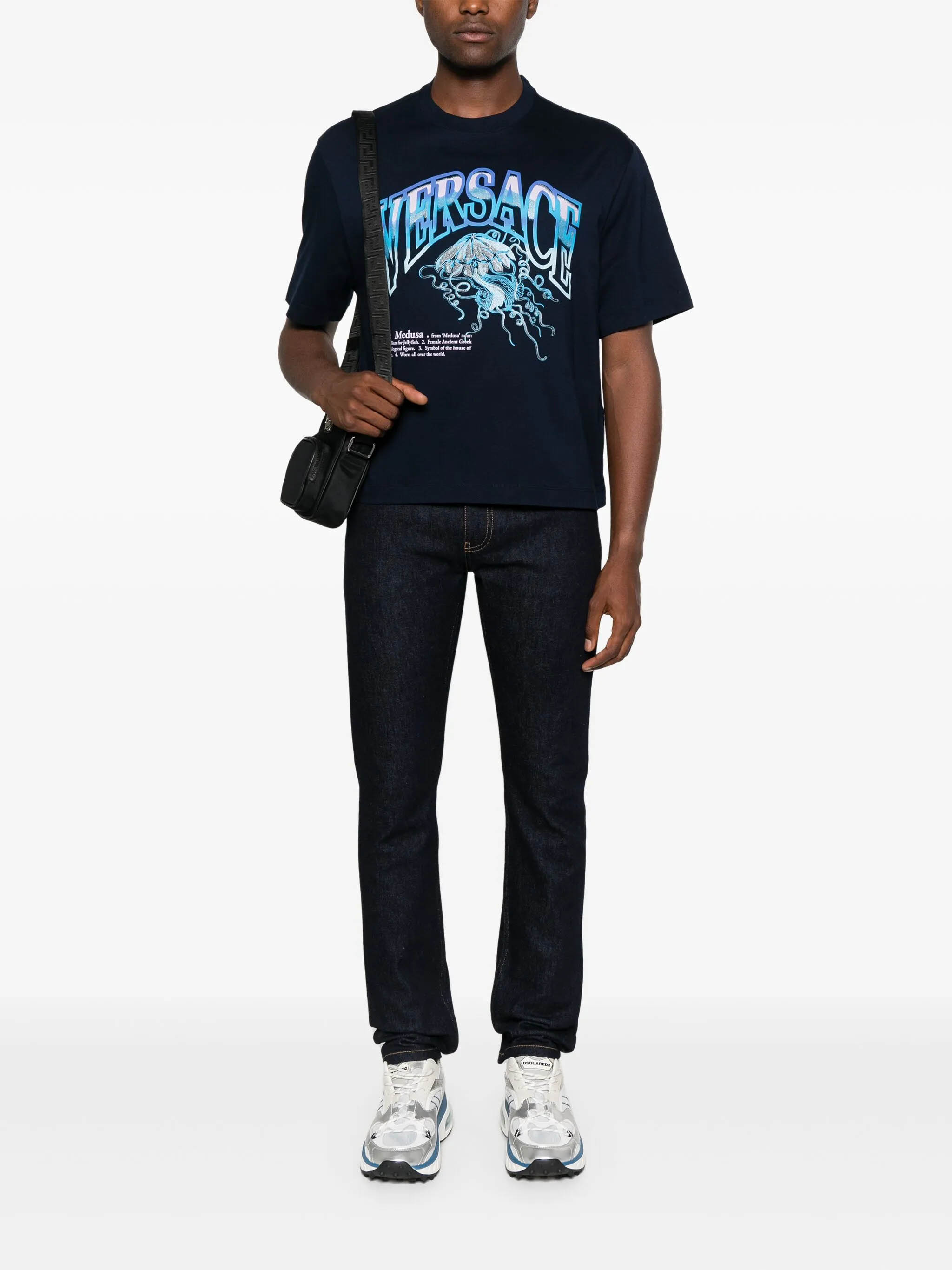 Versace T-shirts and Polos Blue 10157381A150911UI20 (VERSACE / Tシャツ・カットソー ) | VERSACE (ヴェルサーチェ)(1)