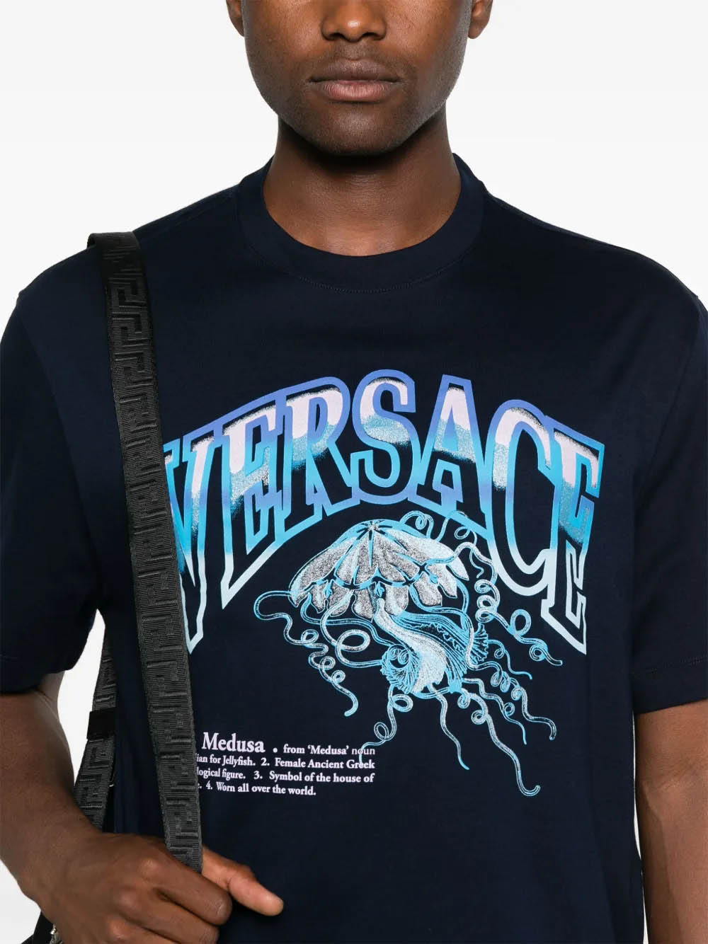 Versace T-shirts and Polos Blue 10157381A150911UI20 (VERSACE / Tシャツ・カットソー ) | VERSACE (ヴェルサーチェ)(3)