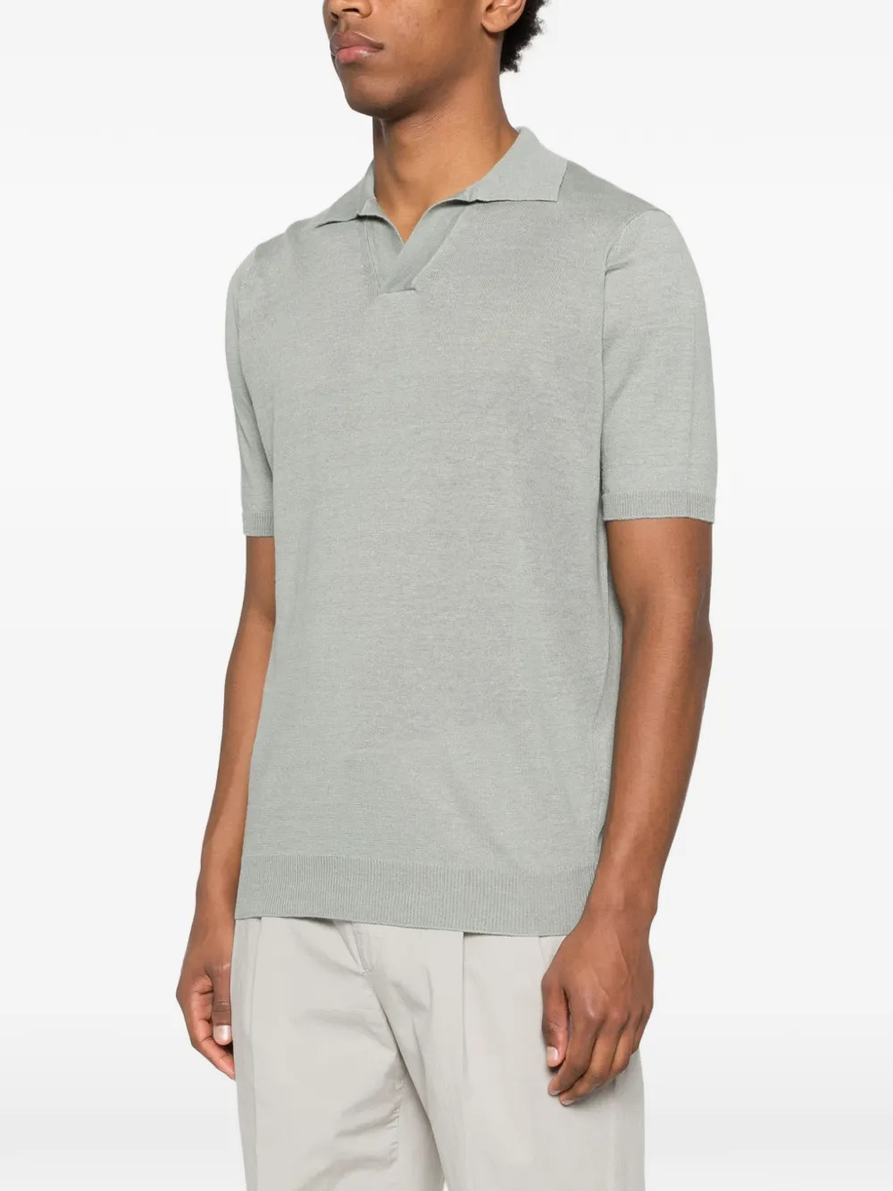Lardini T-shirts and Polos Green PALPMC104PA66022510 (LARDINI / ポロシャツ ) | LARDINI (ラルディーニ)(2)