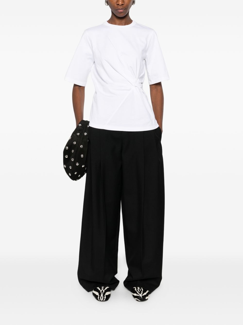 ROHE T-shirts and Polos White 41820207100 (RÓHE / Tシャツ・カットソー ) | RÓHE (ローエ)(1)