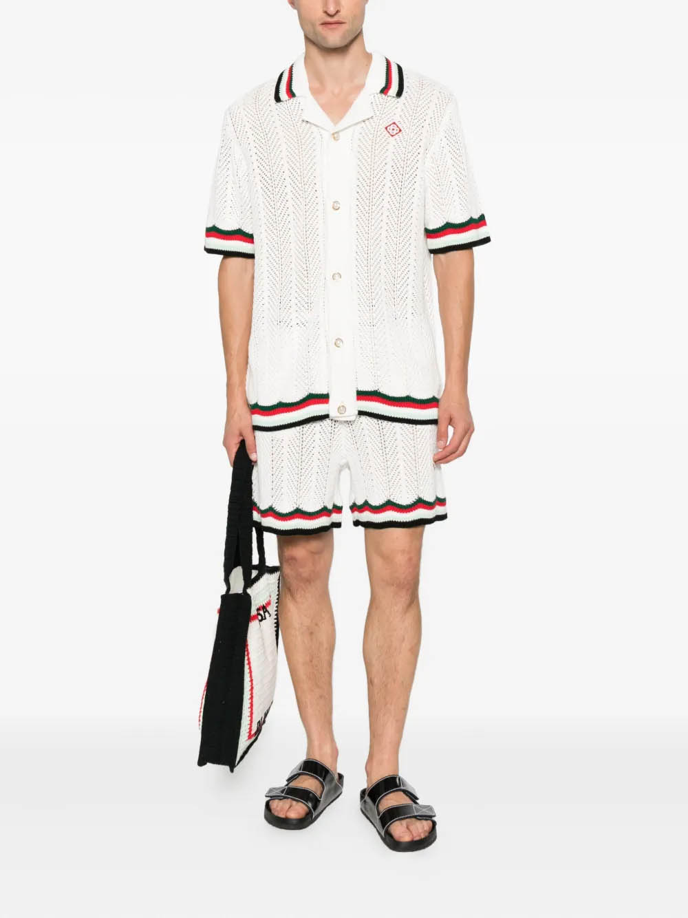 Casablanca Shorts White MPF25KW101001 (Casablanca / ショートパンツ ) | Casablanca (カサブランカ)(1)