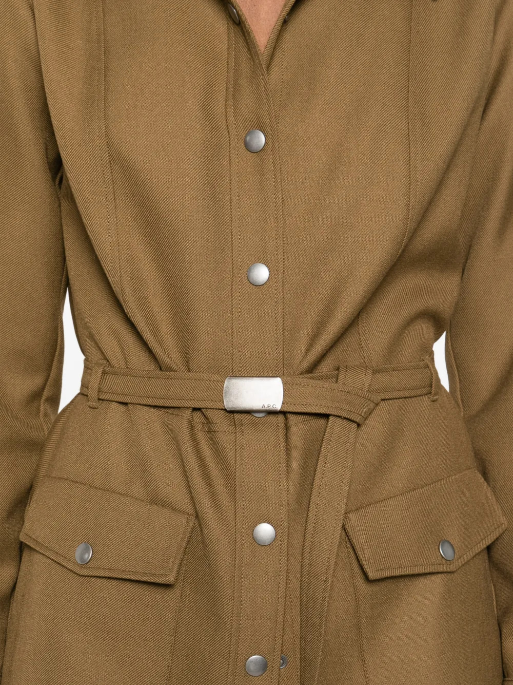 A.P.C. Dresses Green PSALPF35247JAA (A.P.C. / ワンピース・ドレス・オールインワン ) | A.P.C. (アーペーセー)(4)