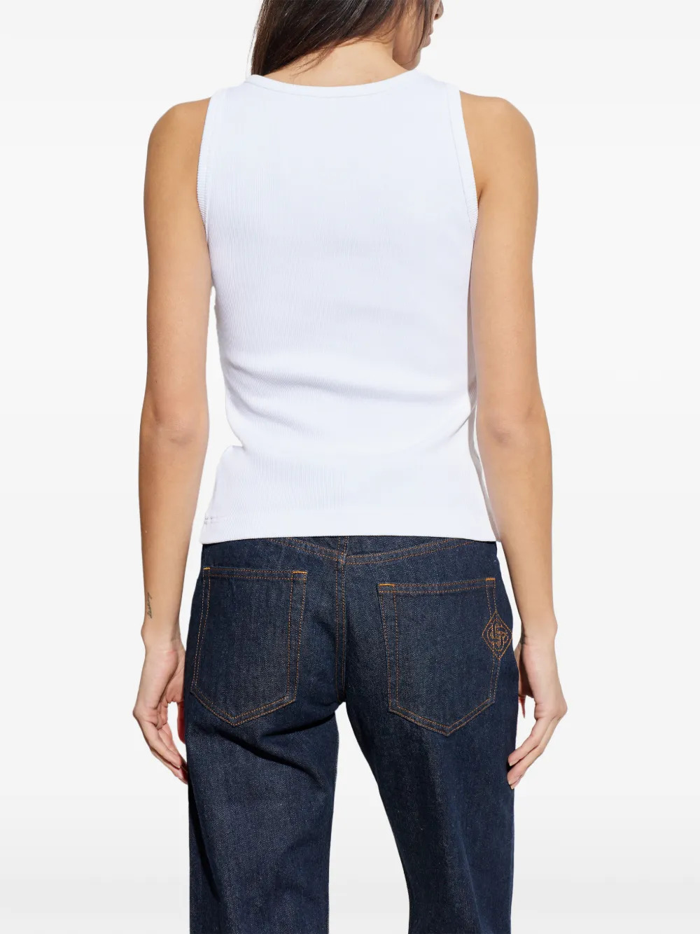 Casablanca Top White WSP26JTS03902 (Casablanca / タンクトップ・キャミソール ) | Casablanca (カサブランカ)(3)